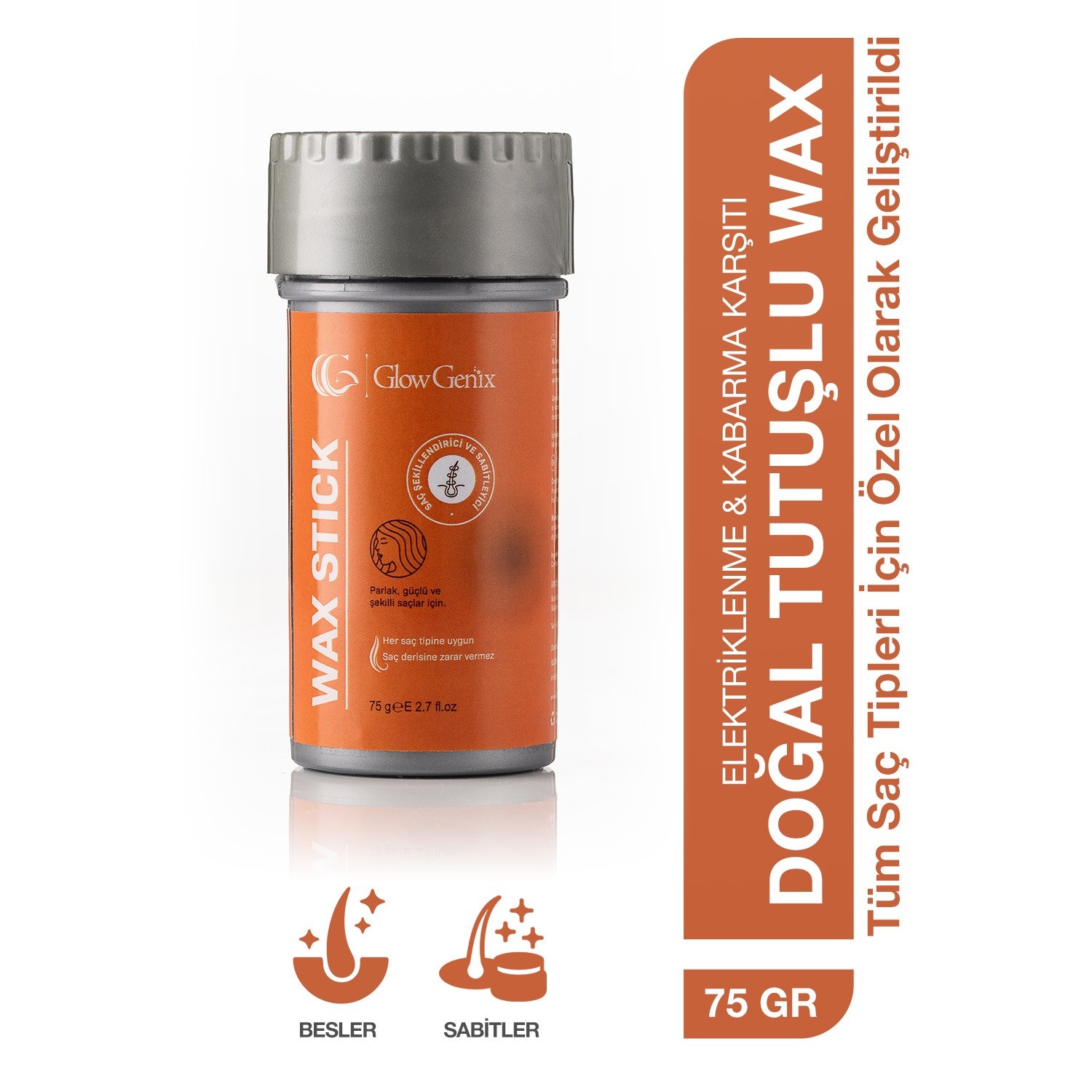 Hair Wax Stick | Saç Şekillendirici | Saç Sabitleyici | 75 gr