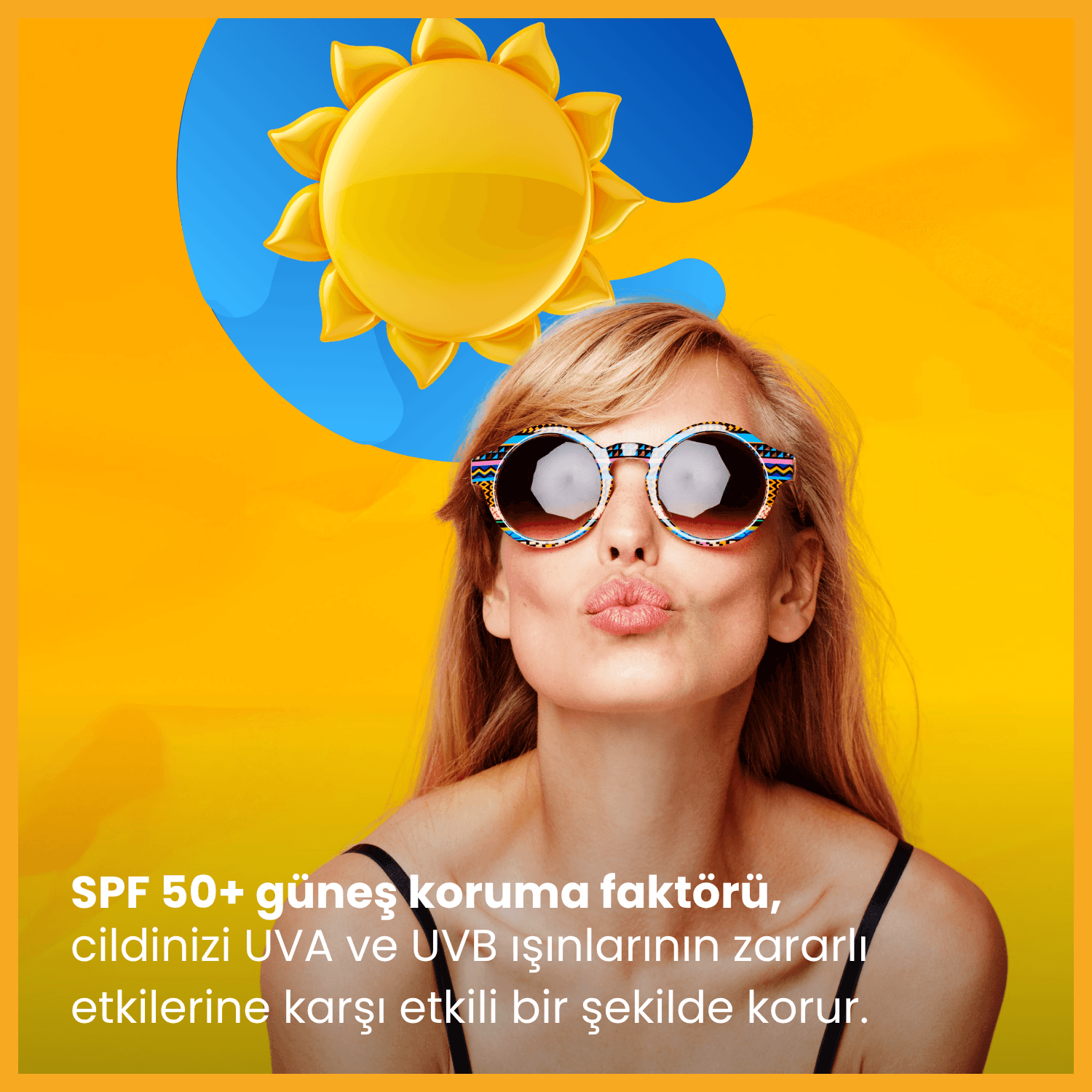 Tüm Cilt Tiplerine Uygun SPF 50+ Güneş Kremi | 50 mL