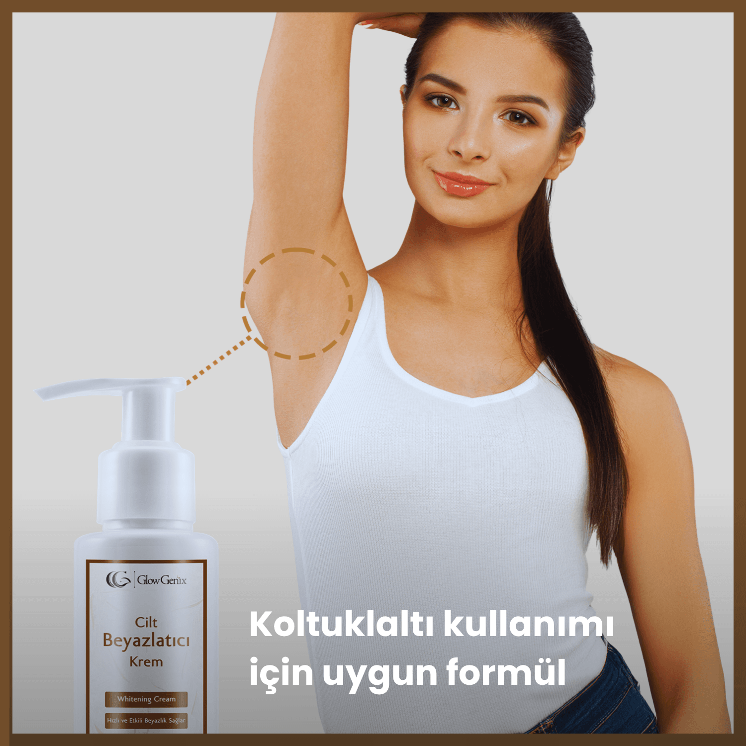 Cilt Beyazlatıcı Krem | Genital Bölge Koku Giderici, Beyazlatıcı & Intim Bakım I Koltuk Altı Kullanımına Uygun | 100 mL