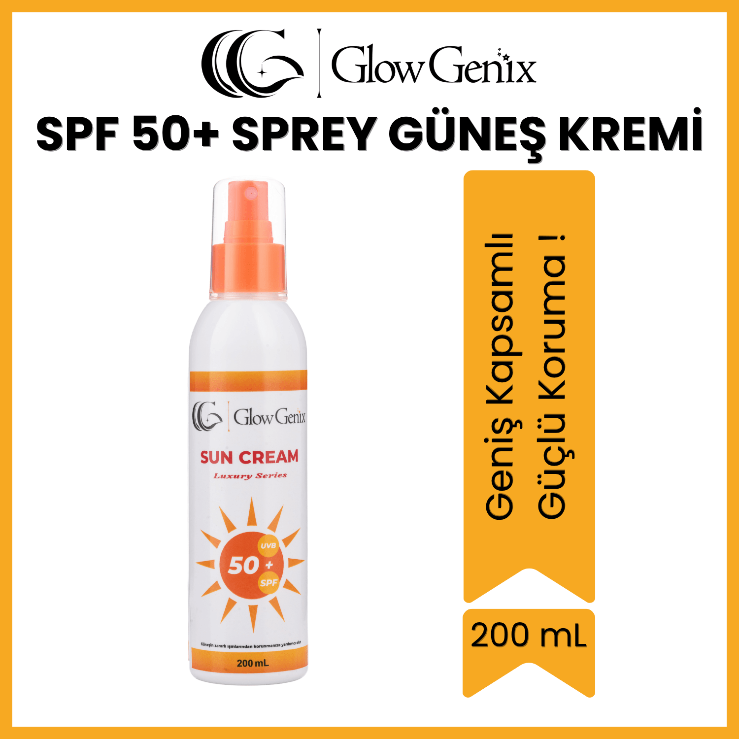 Tüm Cilt Tiplerine Uygun SPF 50+ Sprey Güneş Kremi | 200 mL