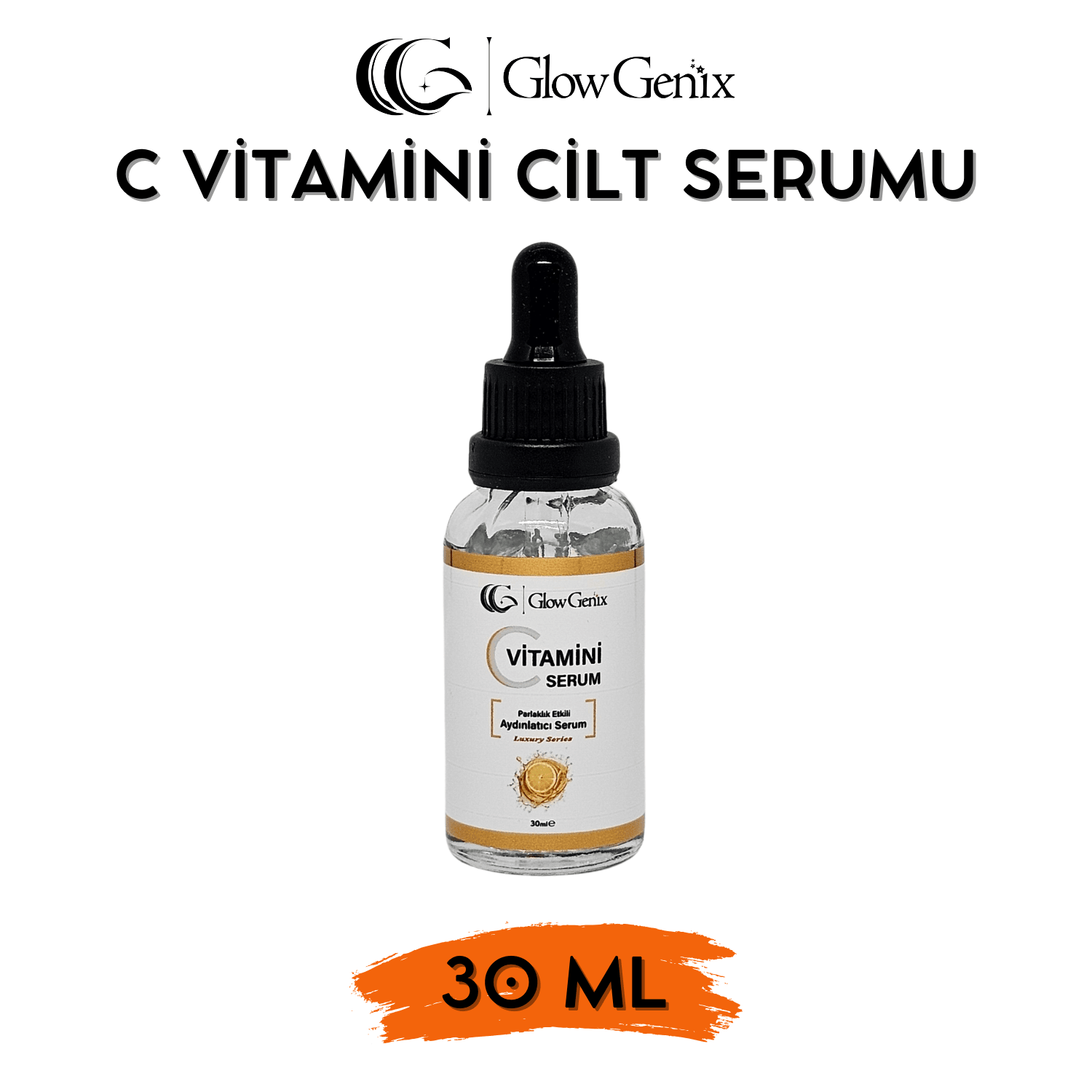 C Vitamini Serum | Parlaklık, Canlılık ve Aydınlık Etkili Cilt Serumu | 30 mL