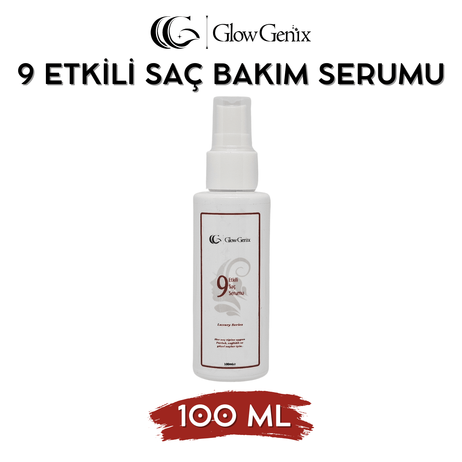 9 Etkili Saç Bakım Serumu | Besleyici, Onarıcı, Yumuşatıcı, Elektriklenme Karşıtı | 100 mL