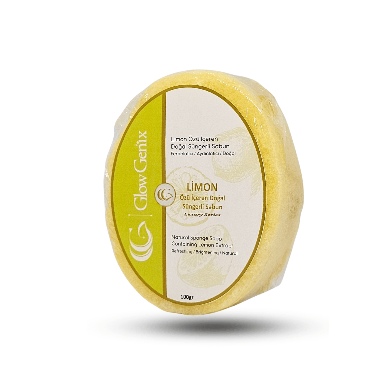 Limon Özü İçeren Doğal Süngerli Sabun | 100 gr