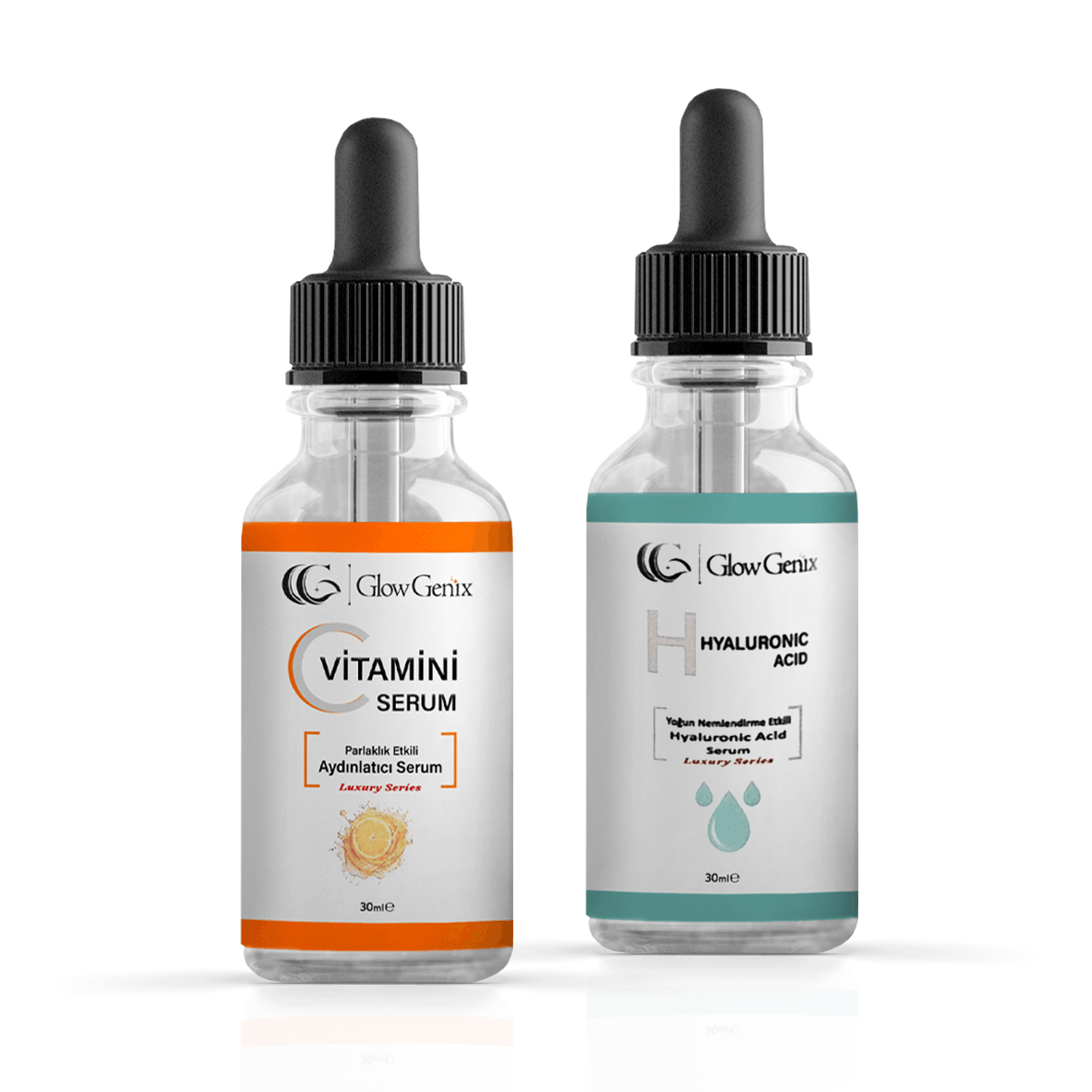 2'li Serum Seti (C Vitamin Serum - Hyaluronic Asid Serum)