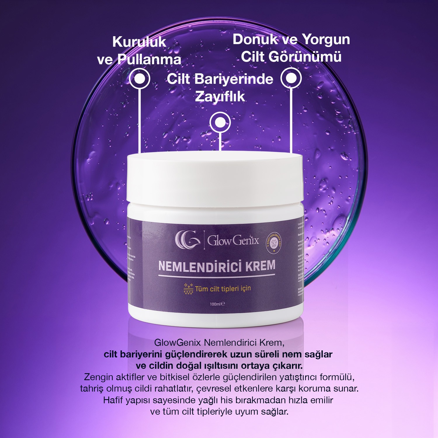 Nemlendirici Krem | El ve Vucüt Kullanımına Uygun | 100 ml