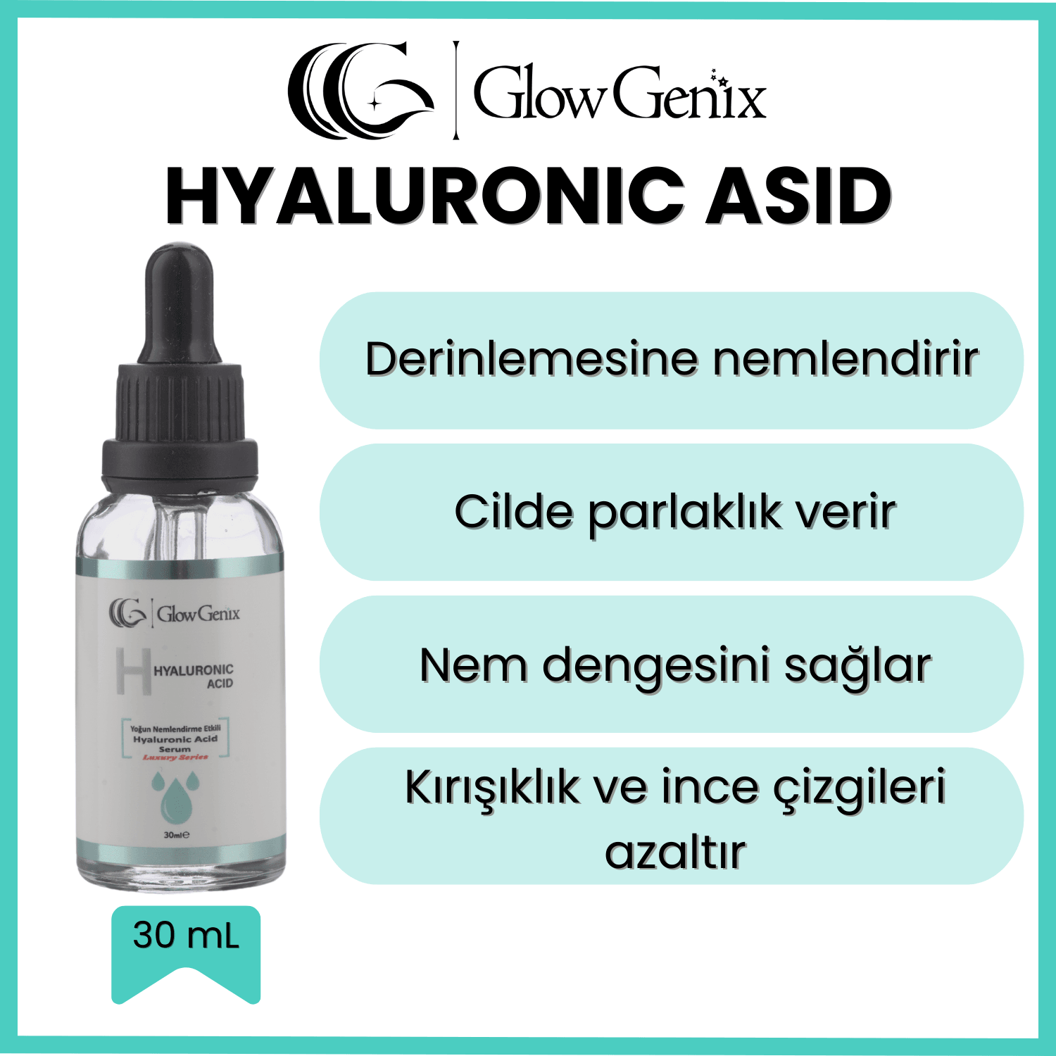 2'li Cilt Serumu Seti | C Vitamini Serum | Hyaluronic Asid Serum