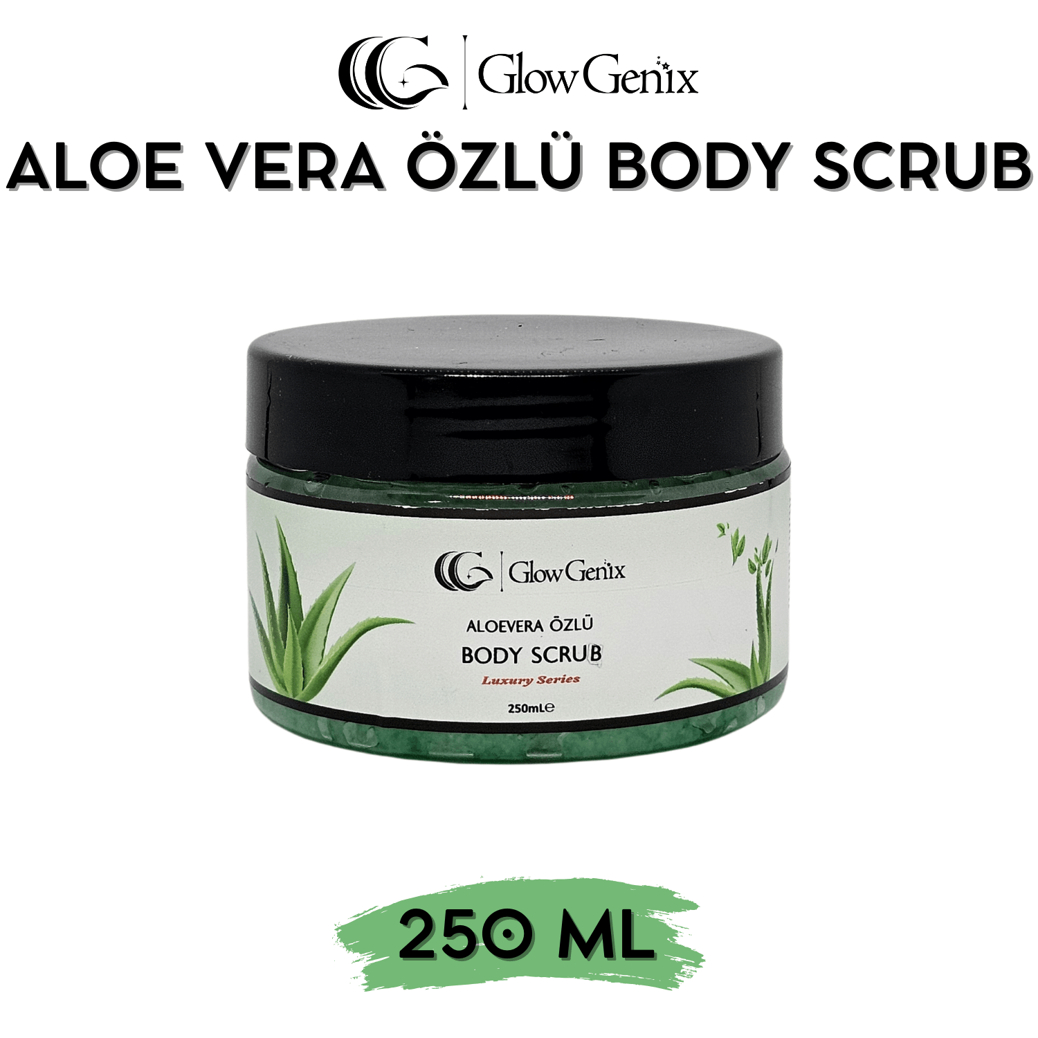 Aloe Vera Özlü Body Scrub | Nemlendirici, Besleyici, Arındırıcı Vücut Peelingi | 250 mL