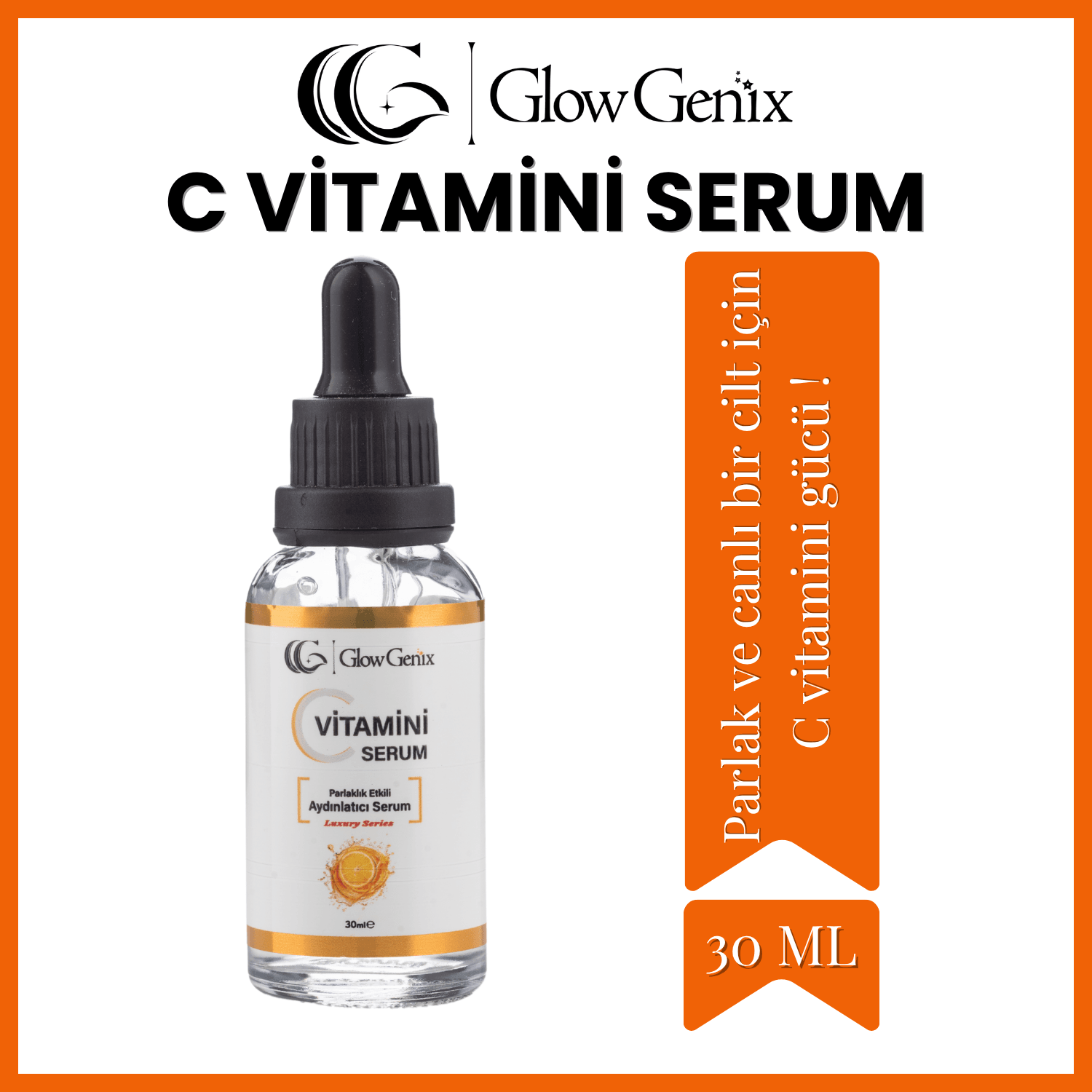 C Vitamini Serum | C Vitaminli Aydınlatıcı Cilt Bakım Serumu | 30 mL