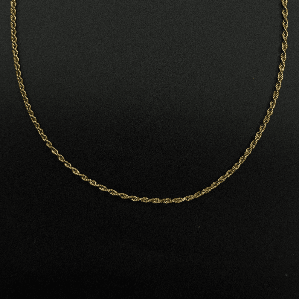 Gold Halat (Rope) Zincir Çelik Kolye
