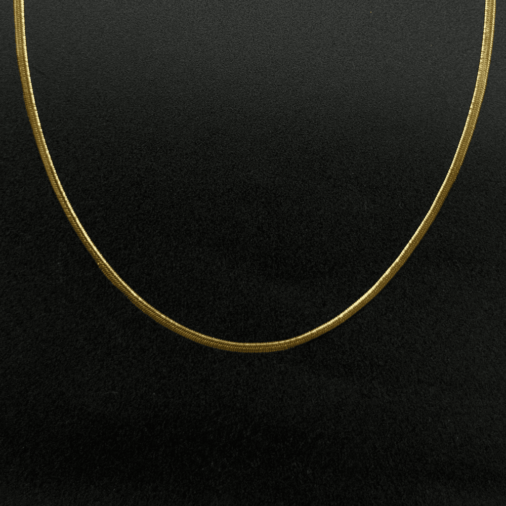 Gold İtalyan Model Yılan (Snake) Zincir Çelik Kolye