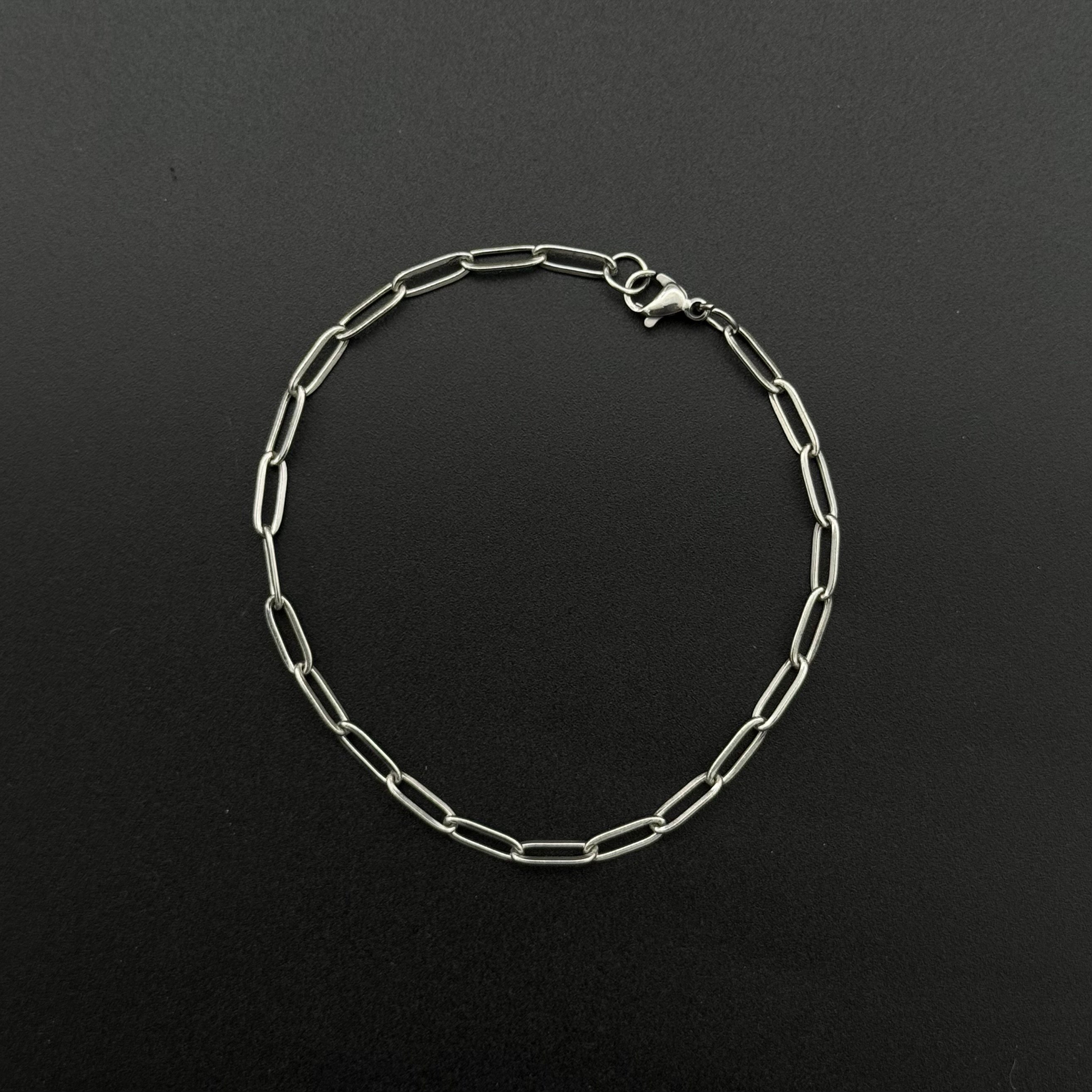 Paperclip Çelik Bileklik