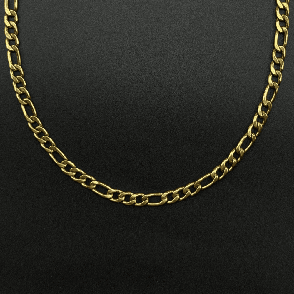 Gold Figaro Zincir Çelik Kolye