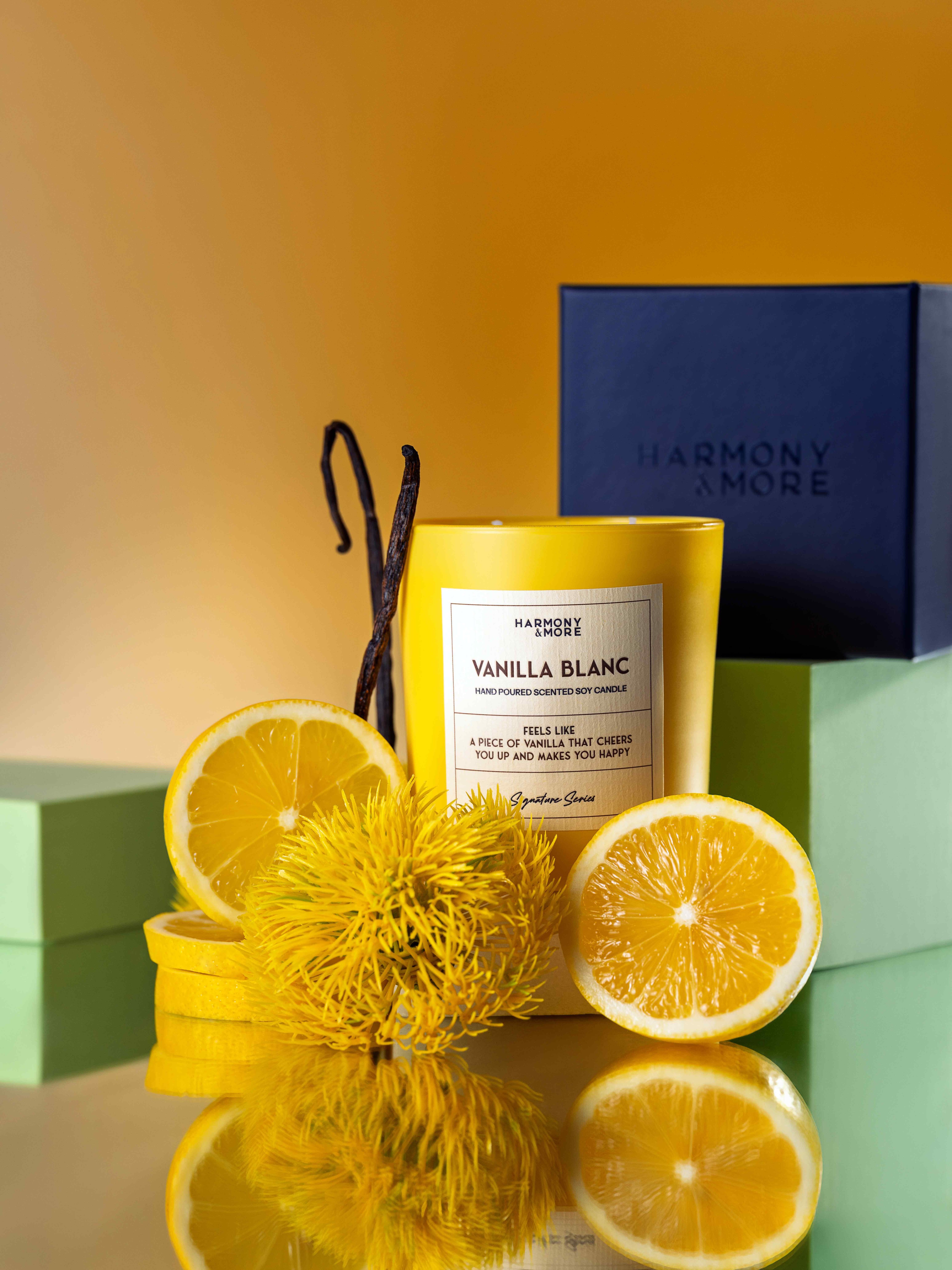 Vanilla Blanc - Vanilya ve Mum Kokulu Mum, 300 GR.