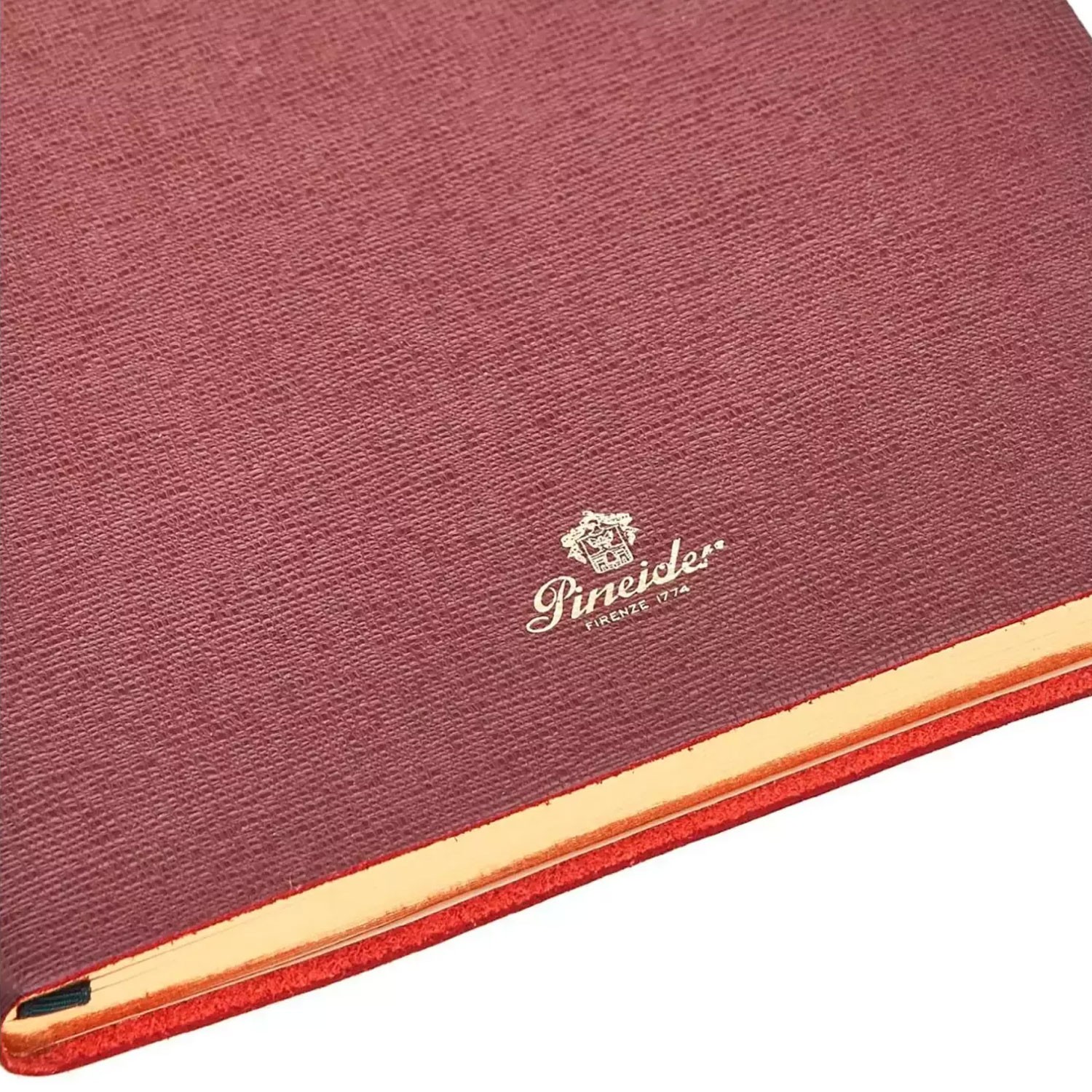 Pineider Milano 14.5 x 21 cm Defter - Wine Red