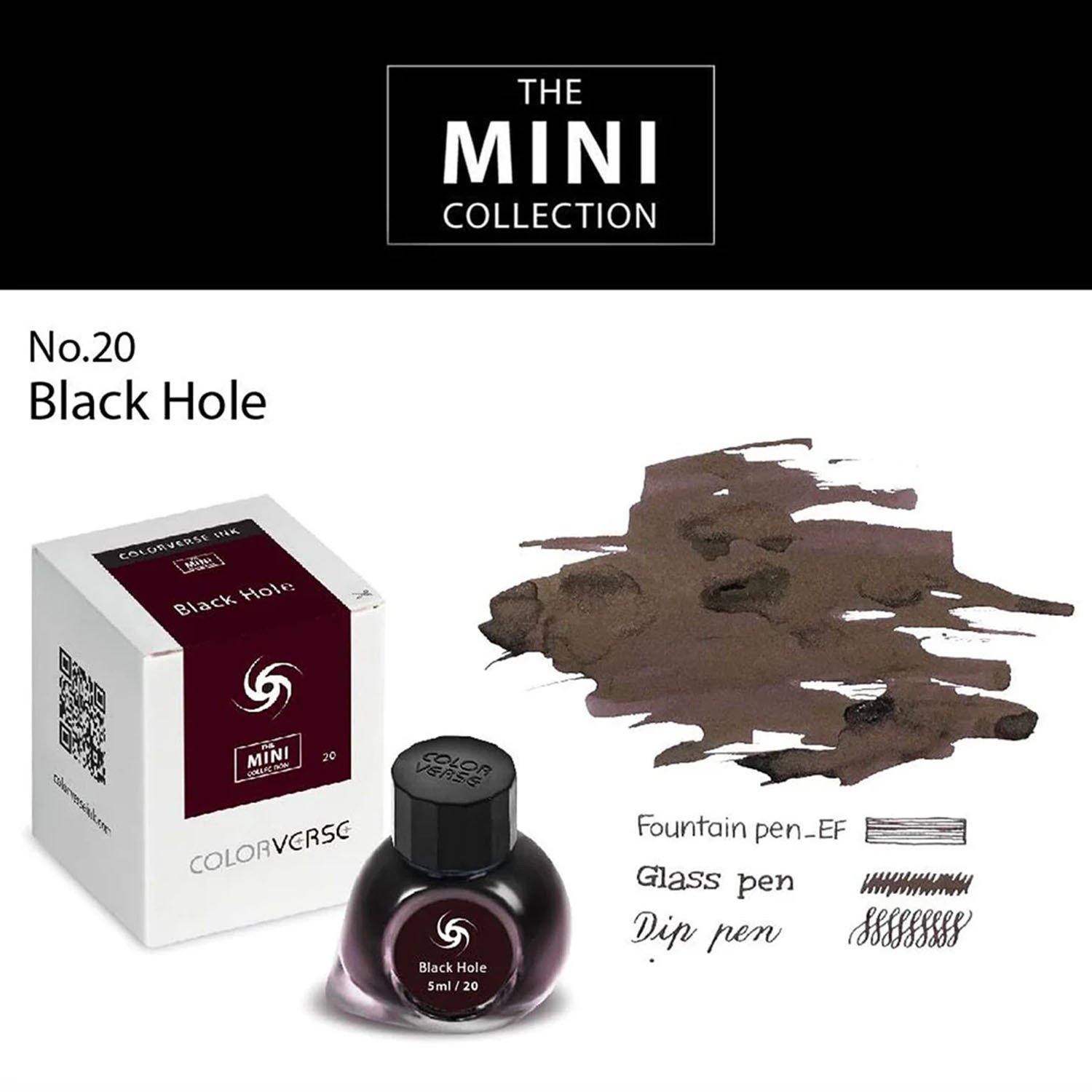 Colorverse The Mini Collection No. 20 Black Hole Şişe Mürekkep - 5 ml