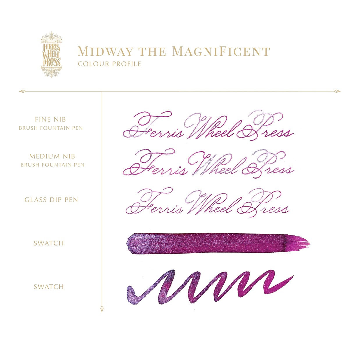 Ferris Wheel Press Midway The Magnificient Şişe Mürekkep - 38 ml