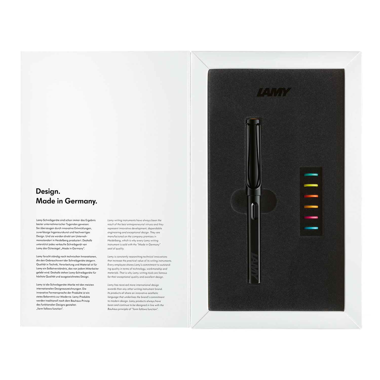 LAMY Safari Multi Colored Rings Set - All Black