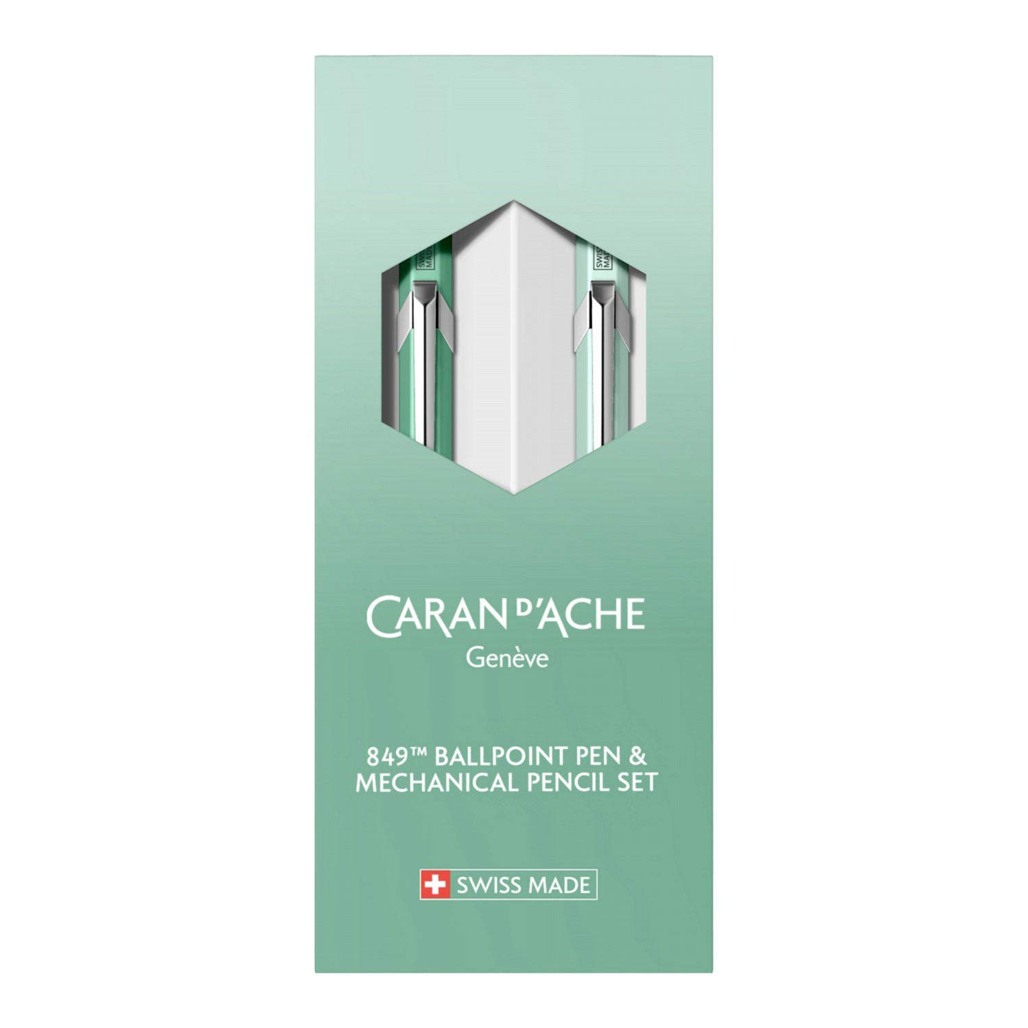 Caran d'Ache 849 Special Edition Tükenmez Kalem Versatil Kalem Set - Misty Forest
