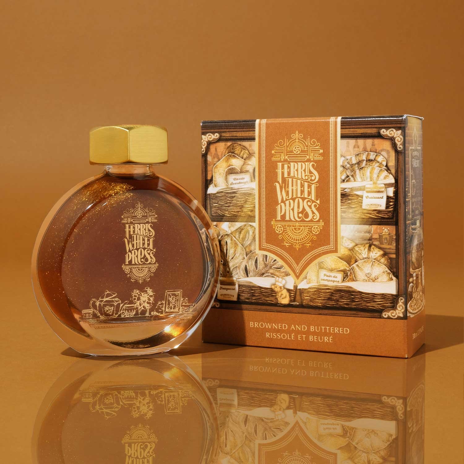 Ferris Wheel Press Browned and Buttered Şişe Mürekkep - 38 ml
