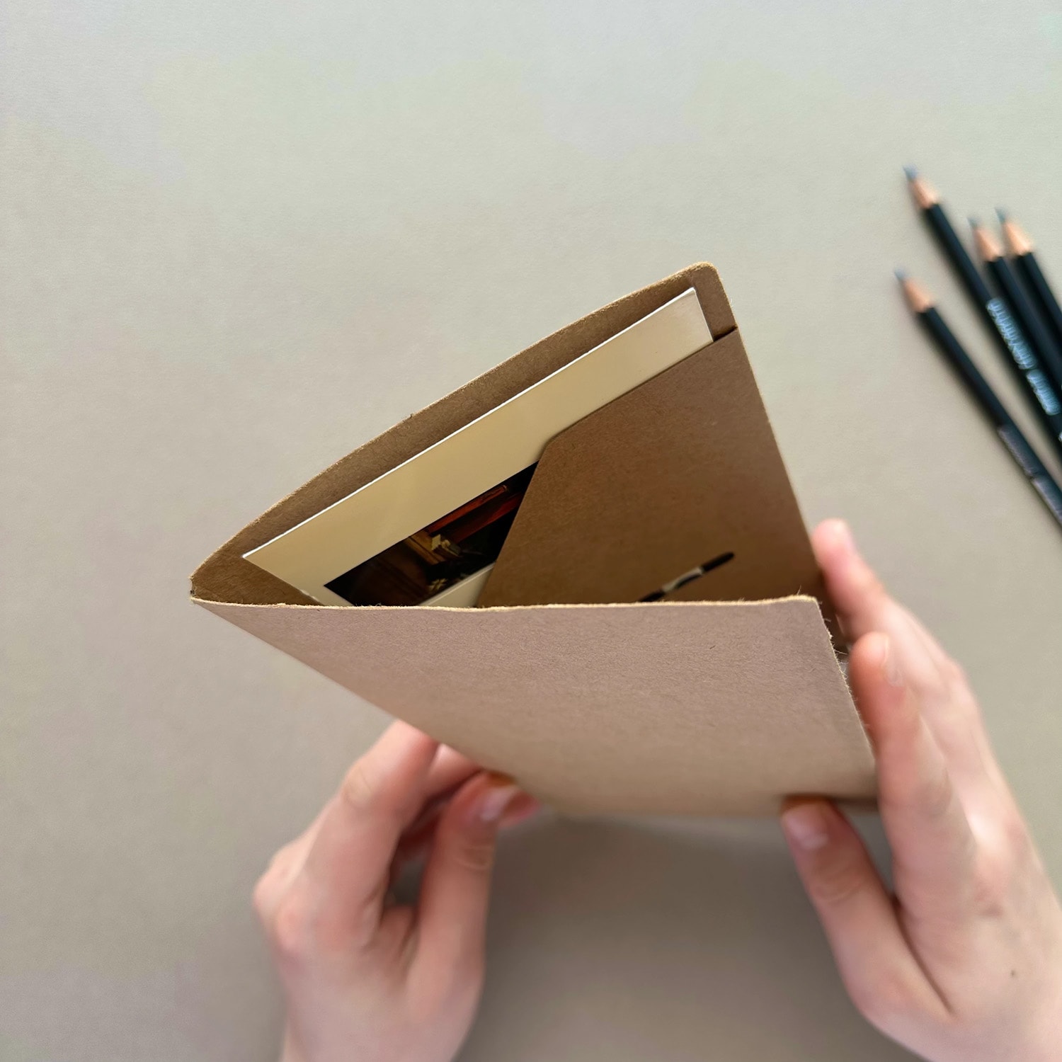 Euk Design Kraft Kağıt Dosya