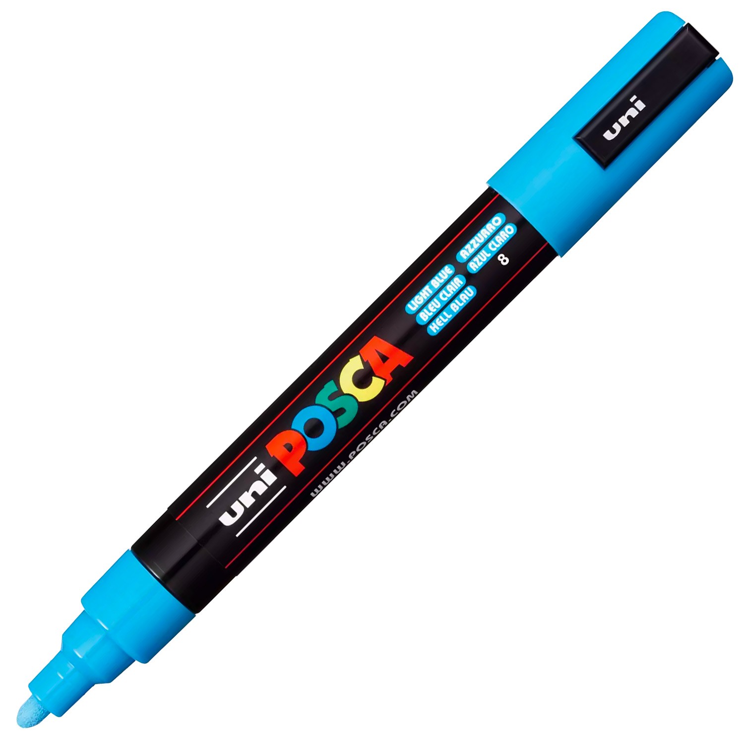 Uni Posca 5M Markör Kalem - Açık Mavi
