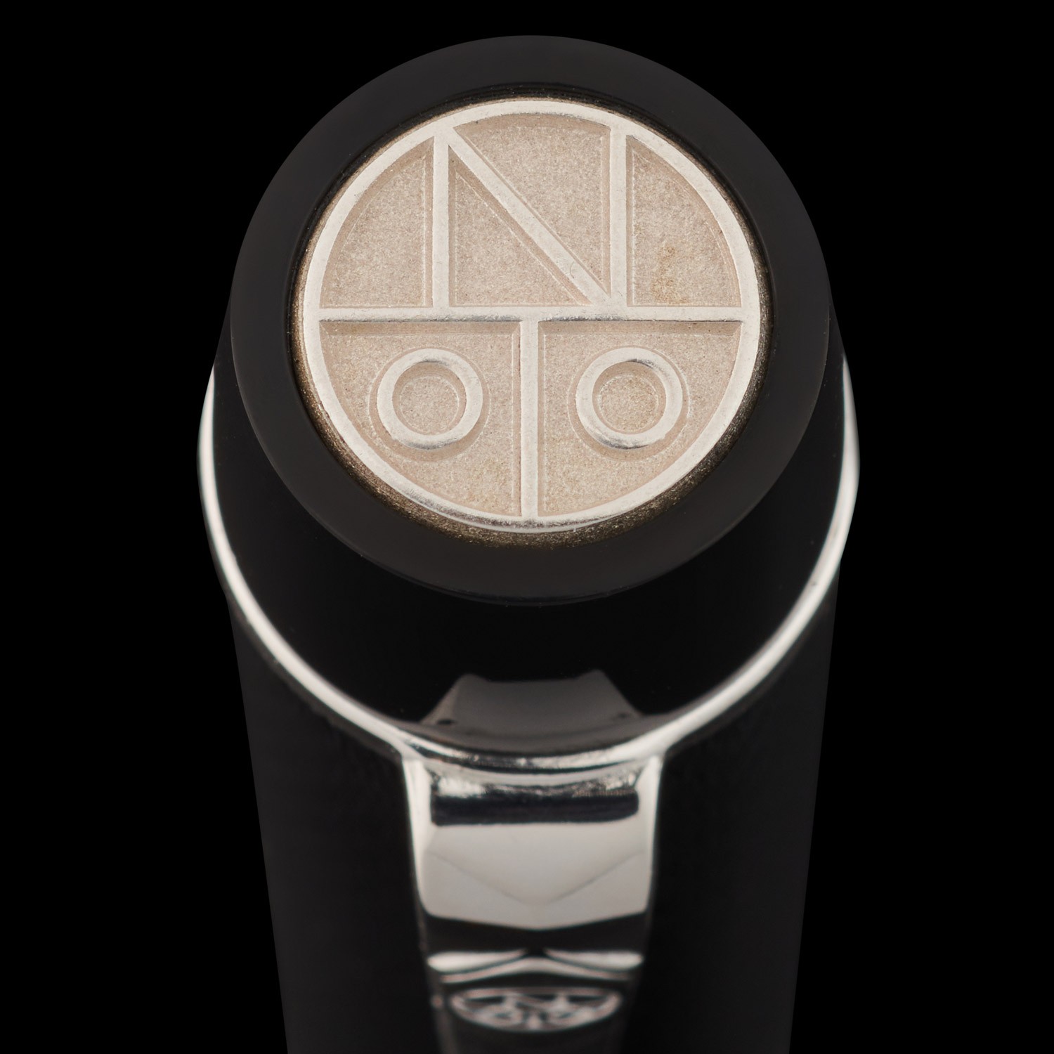 Onoto Magna Ebonite Black Silver Dolma Kalem