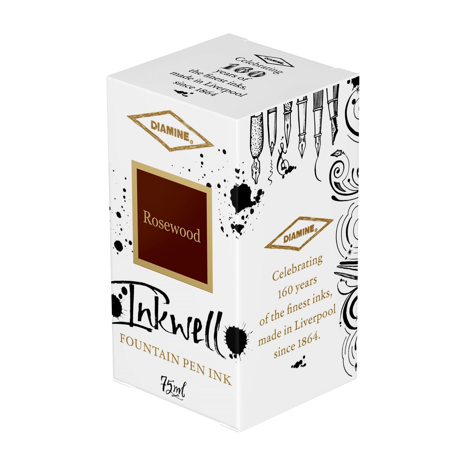 Diamine Rosewood 160. Yıl Şişe Mürekkep - 75 ml