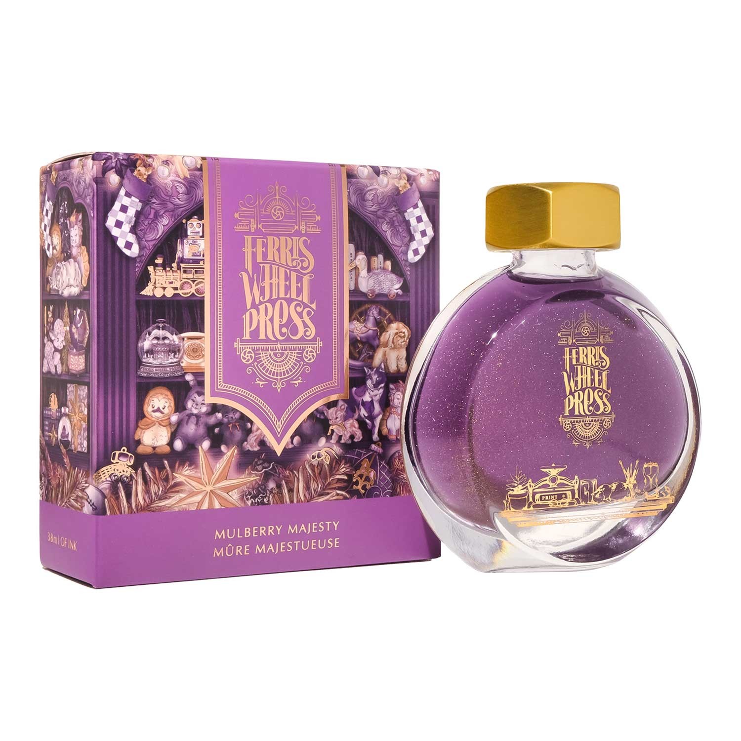 Ferris Wheel Press Mulberry Majesty Şişe Mürekkep - 38 ml