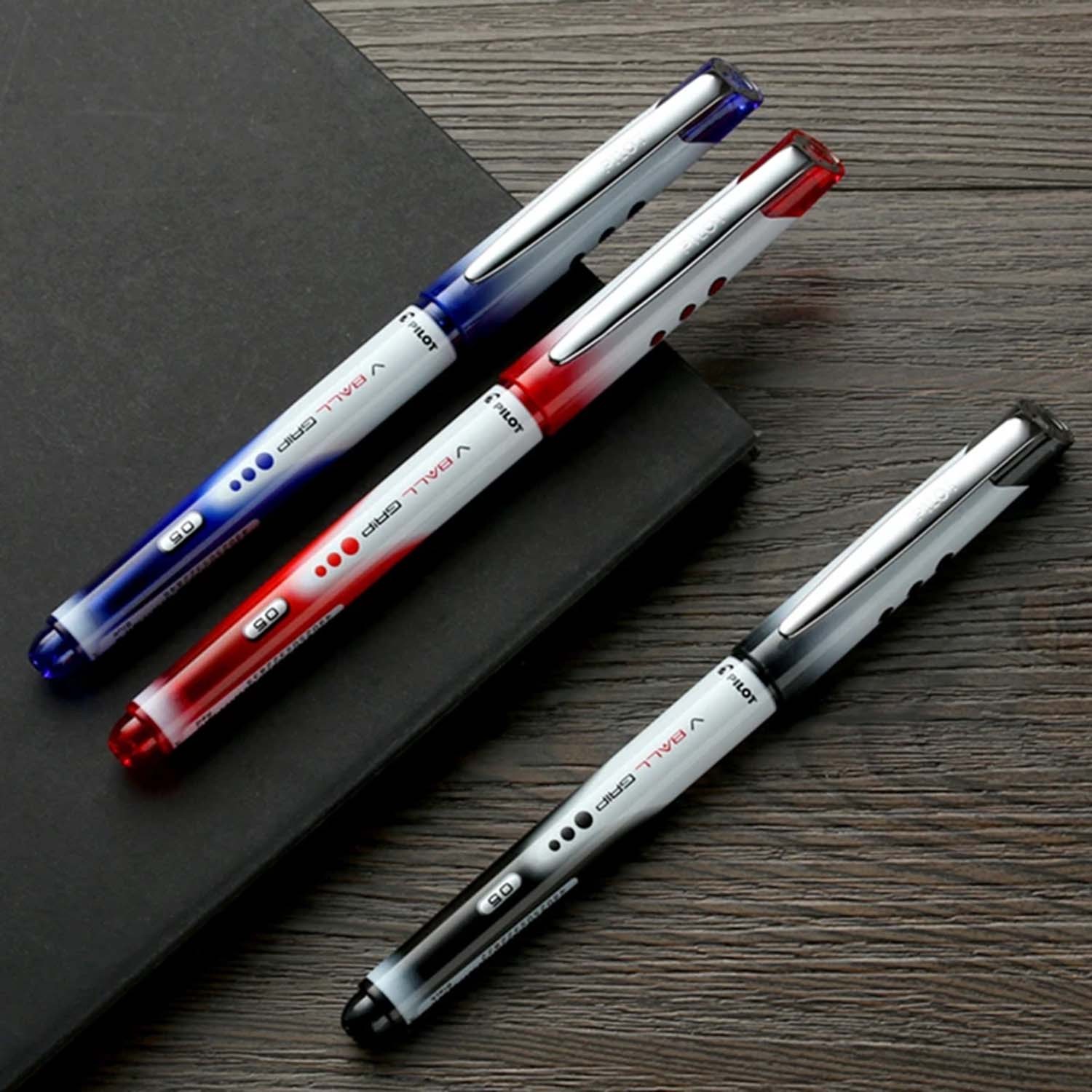 Pilot V-Ball Grip Sıvı Mürekkepli Roller Kalem - Siyah