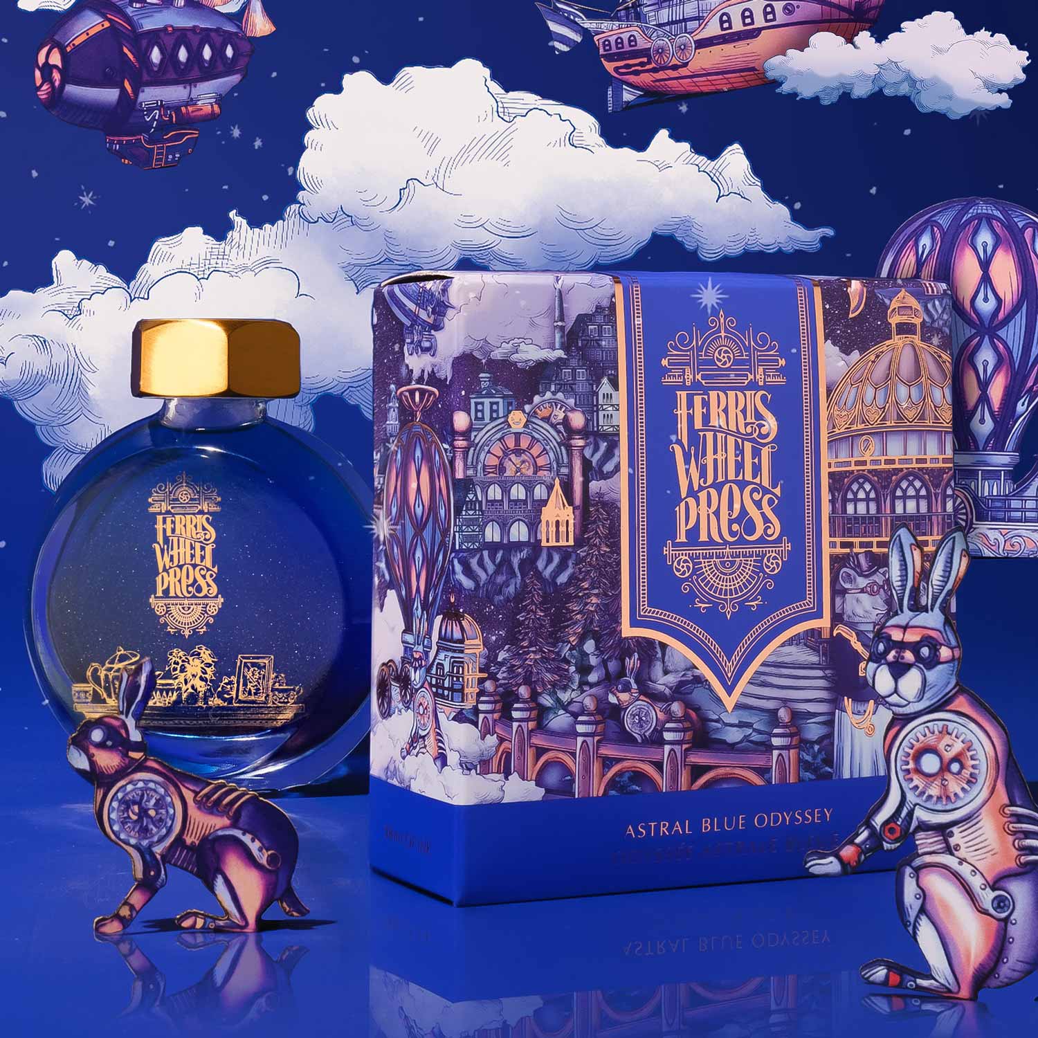 Ferris Wheel Press Astral Blue Odyssey Şişe Mürekkep - 38 ml