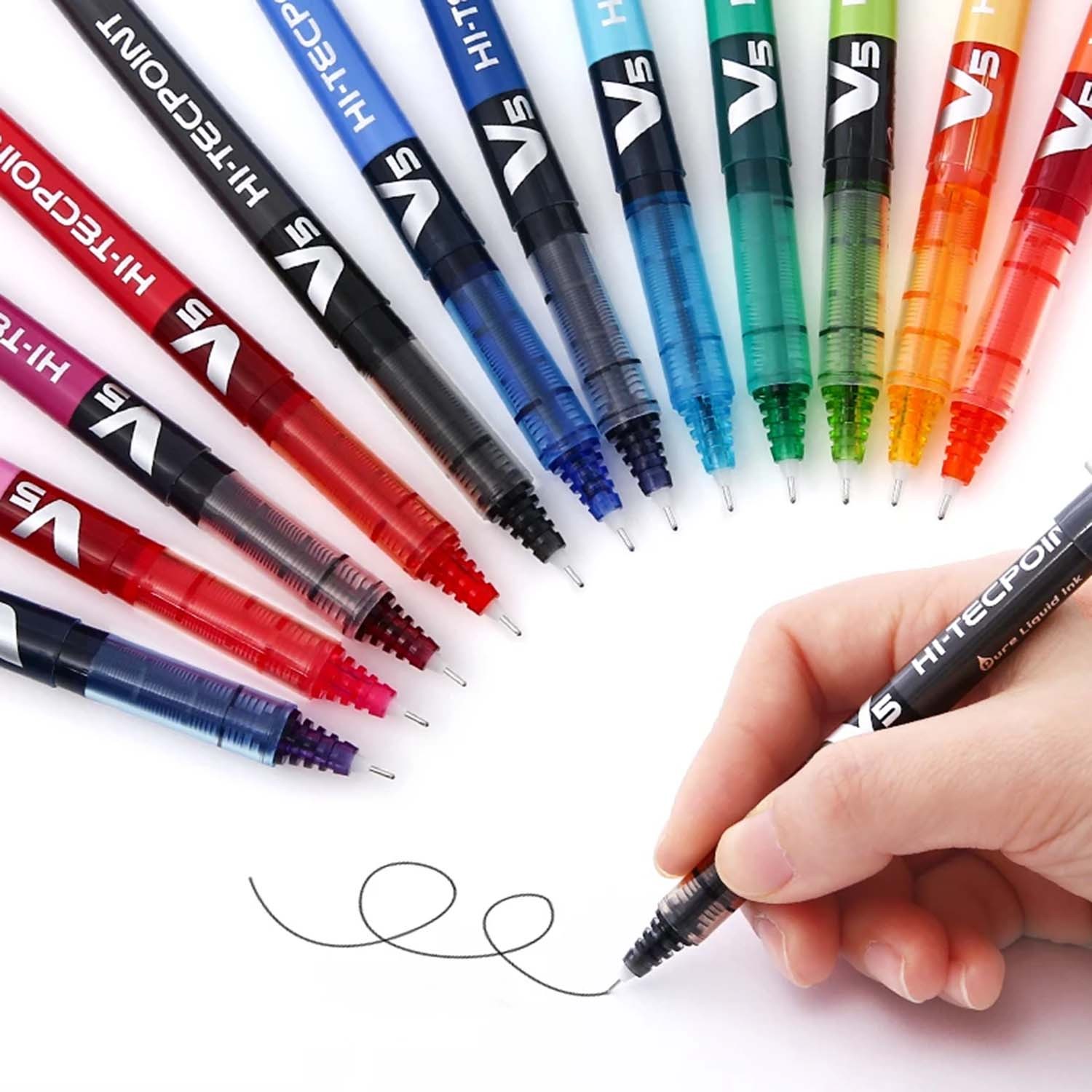 Pilot V5 Hi-Tecpoint 0.5 mm İğne Uçlu Roller Kalem - Pembe