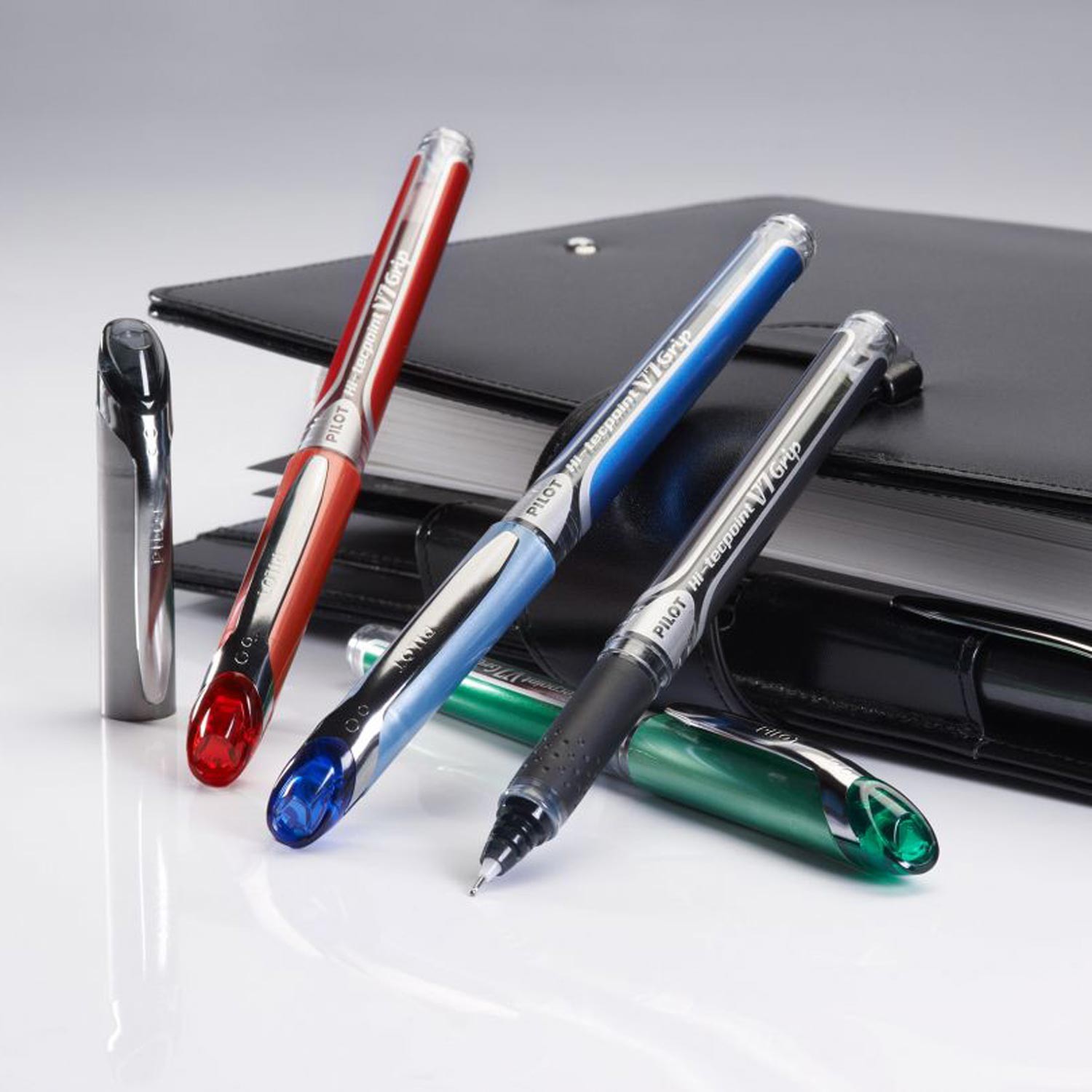 Pilot V10 Grip Hi-Tecpoint 1.0 mm İğne Uçlu Roller Kalem - Kırmızı