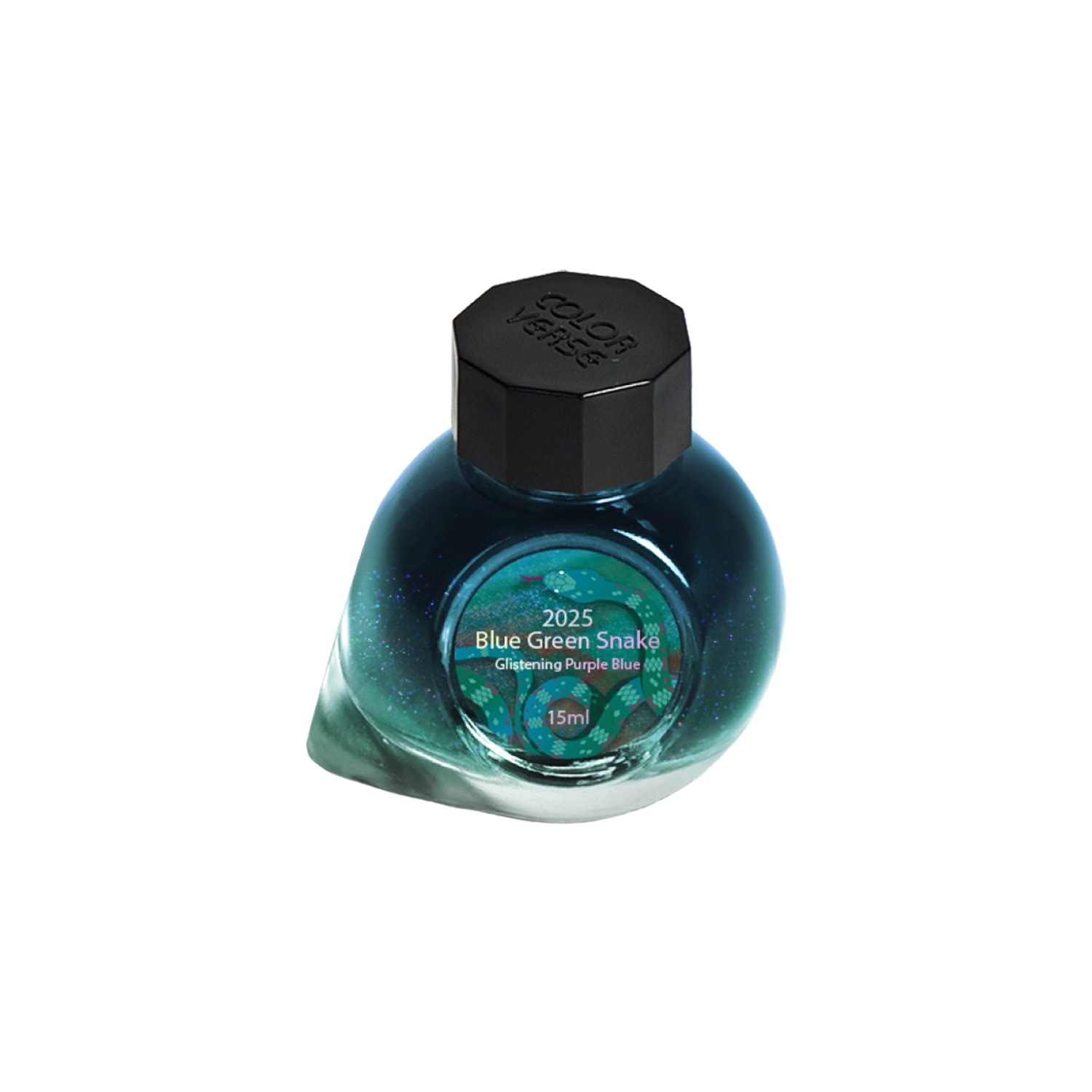 Colorverse 2025 Özel Mürekkebi Blue Green Snake Glistening Purple Blue Şişe Mürekkep - 15 ml