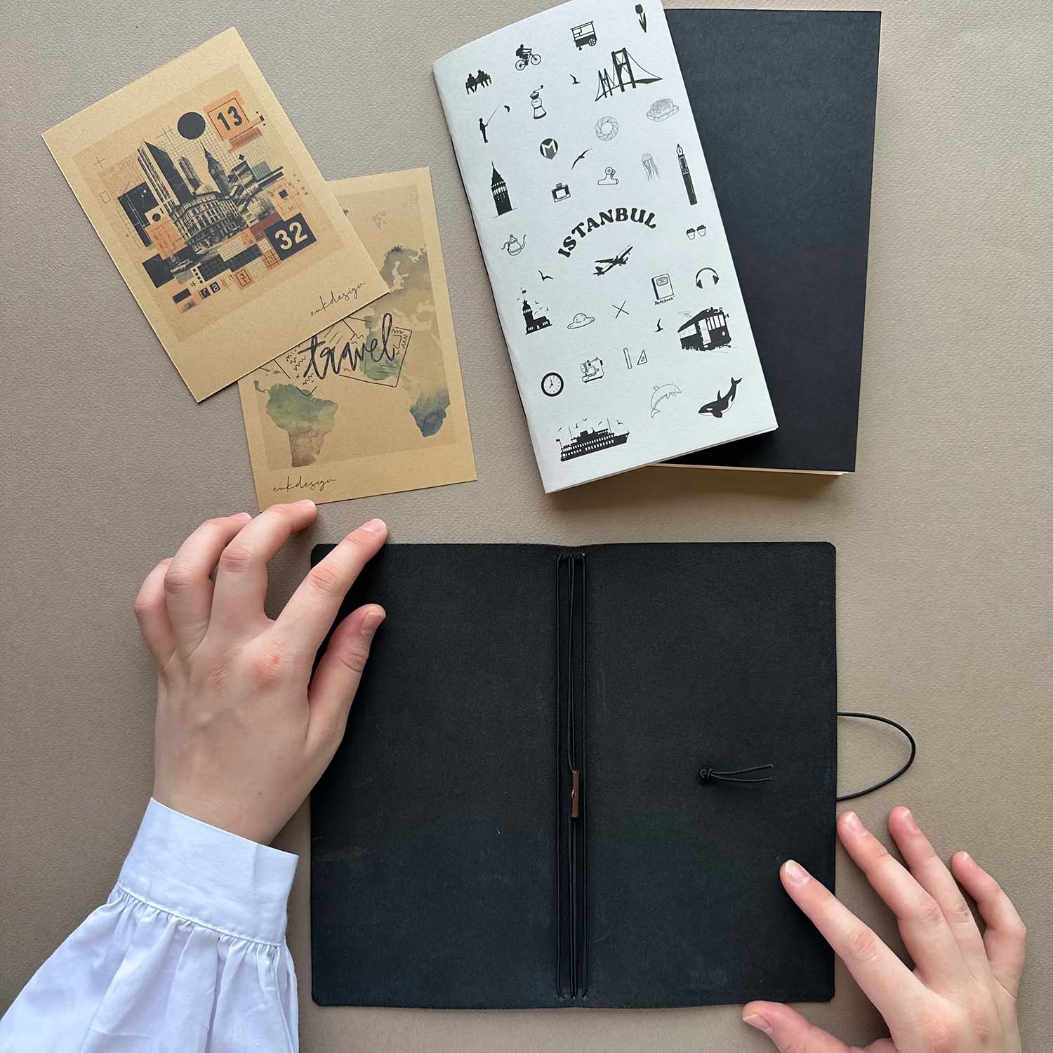 Euk Design İstanbul Edition Regular Size Traveler's Notebook Cover