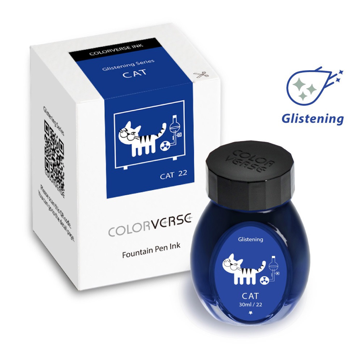 Colorverse No. 22 Cat Glistening Şişe Mürekkep - 30 ml