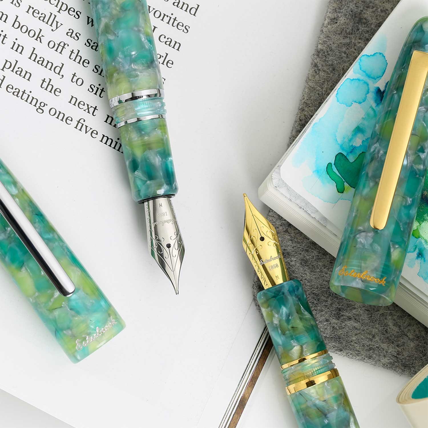 Esterbrook Estie Sea Glass Palladium Dolma Kalem