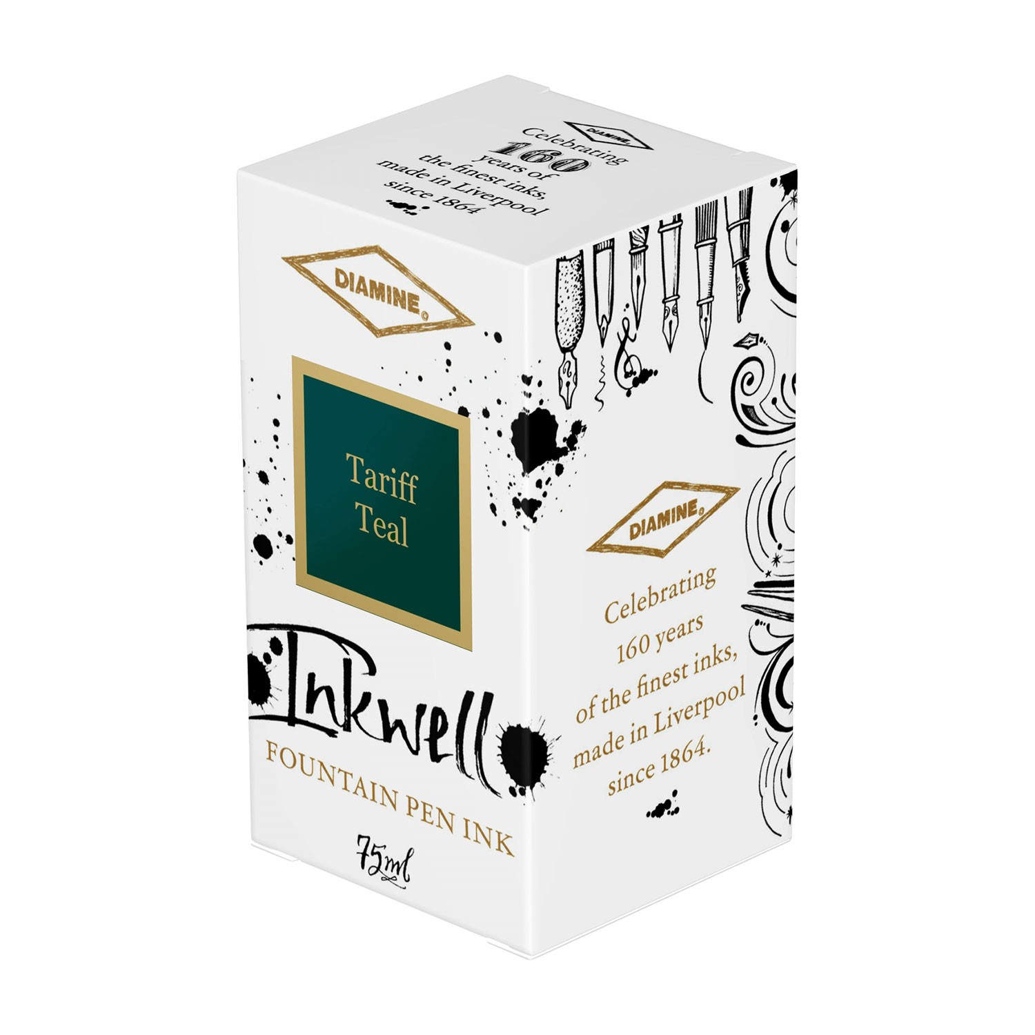 Diamine Tariff Teal 160. Yıl Şişe Mürekkep - 75 ml