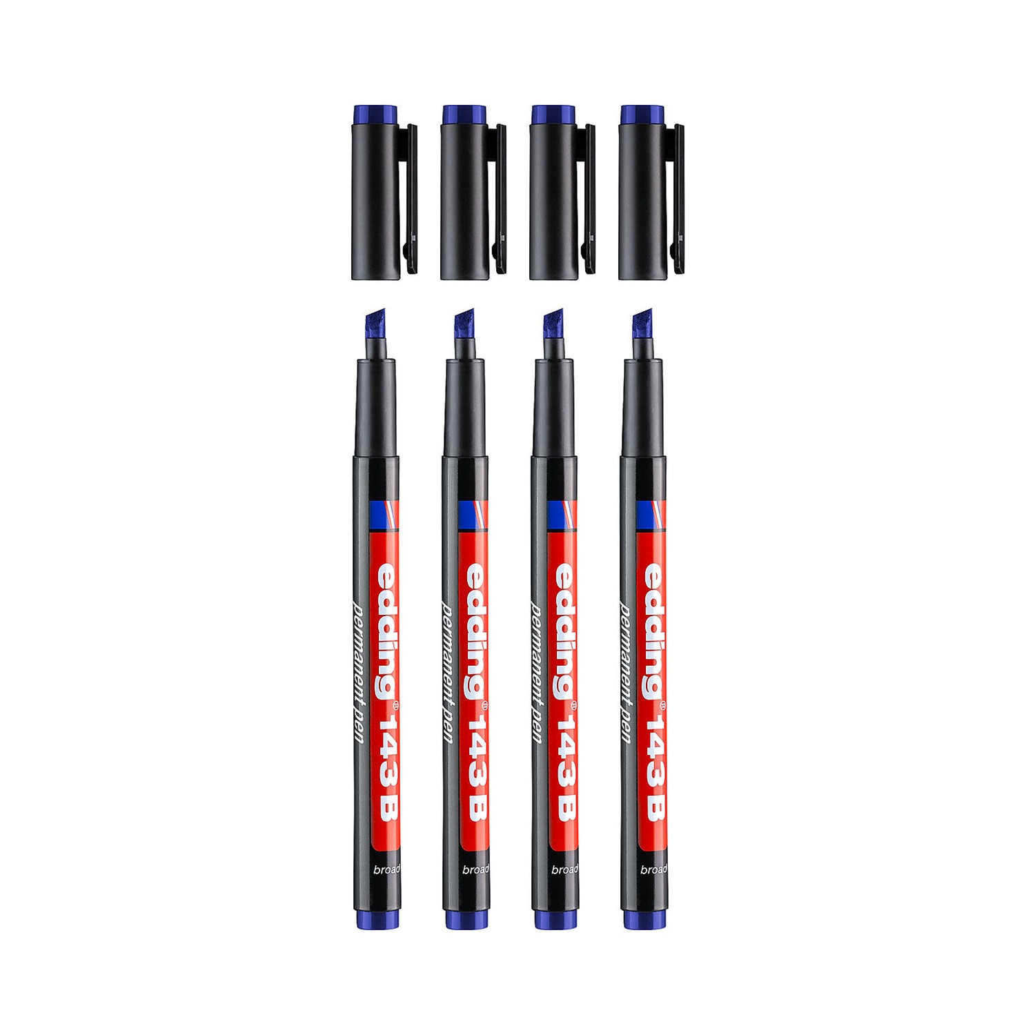 Edding 143 B Asetat Kalemi 4'lü Set