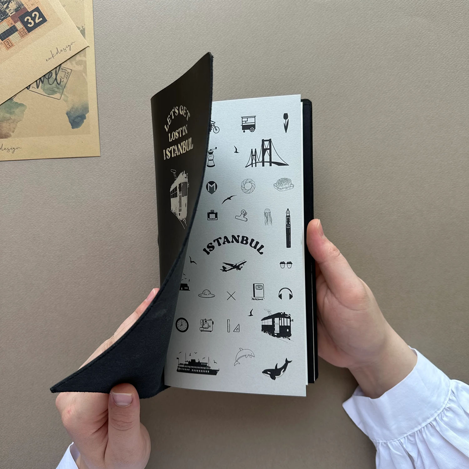 Euk Design İstanbul Edition Regular Size Traveler's Notebook Cover