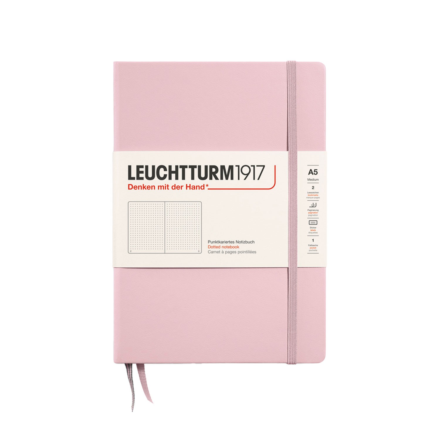 Leuchtturm1917 A5 Pudra Noktalı Defter