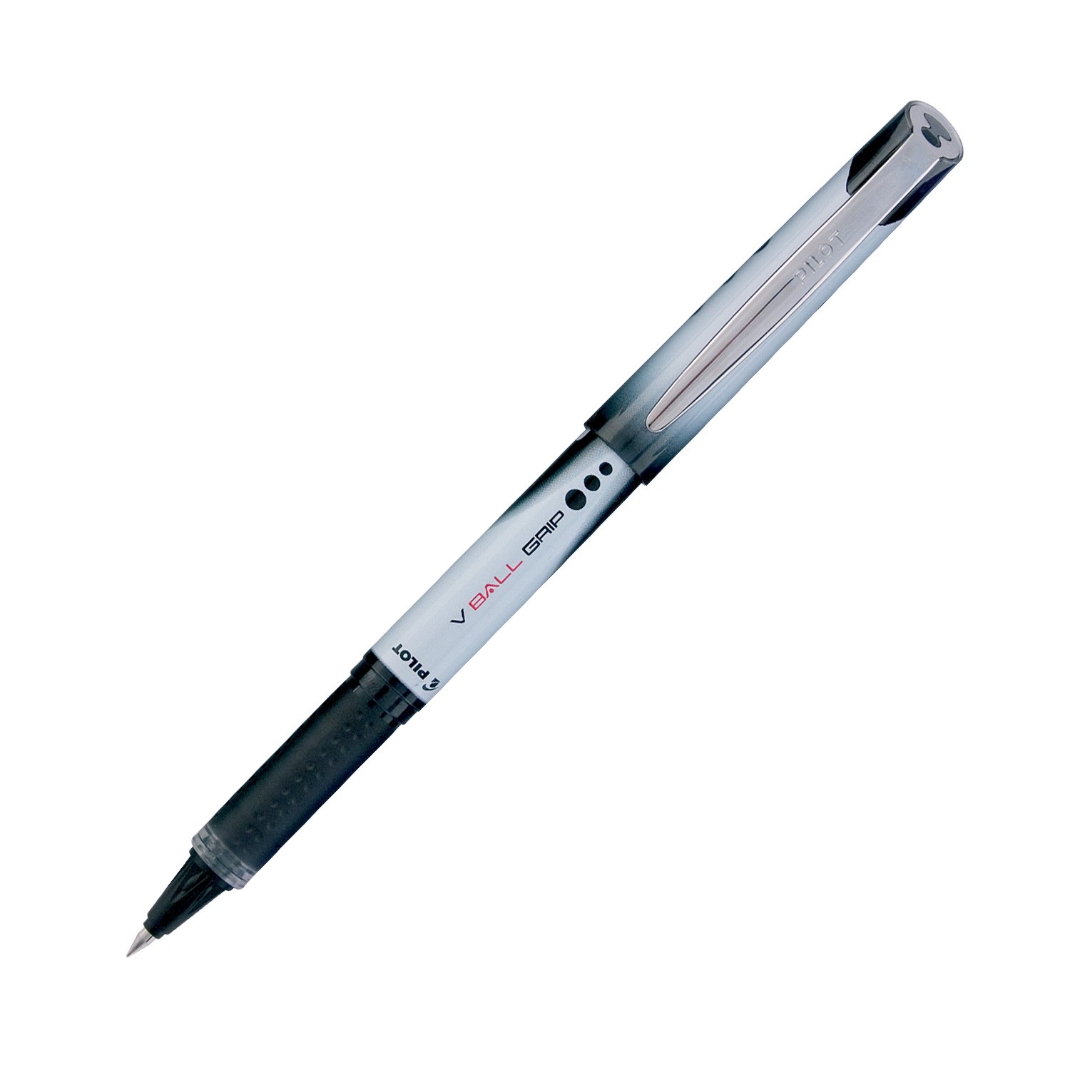 Pilot V-Ball Grip Sıvı Mürekkepli Roller Kalem - Siyah