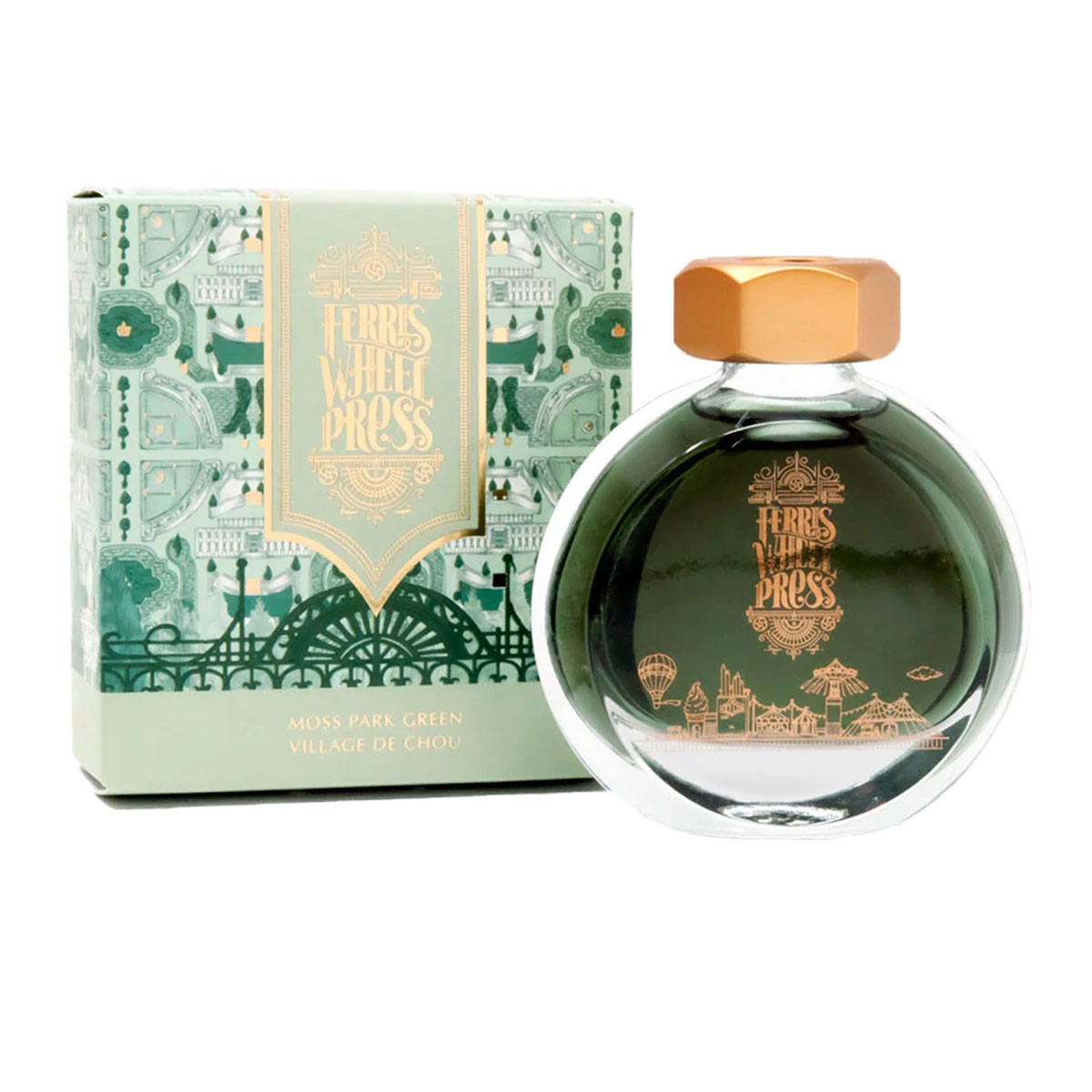 Ferris Wheel Press Moss Park Green Şişe Mürekkep - 38 ml