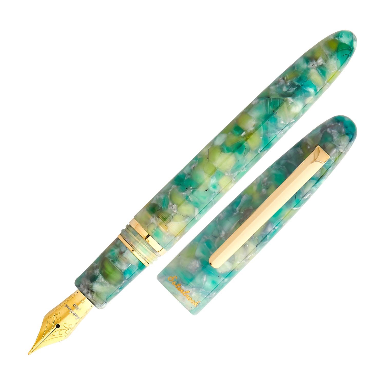 Esterbrook Estie Sea Glass Gold Dolma Kalem