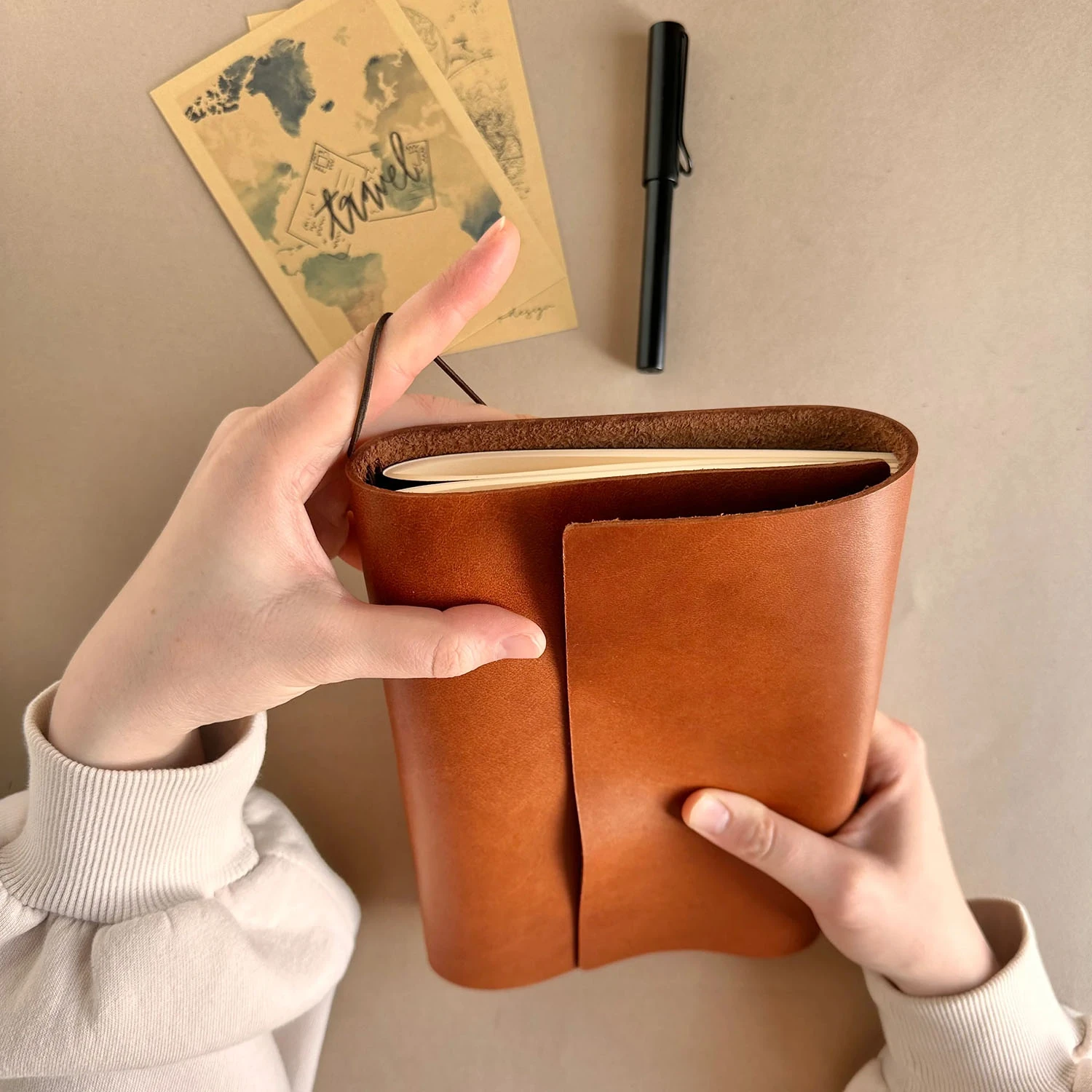 Euk Design A5 Large Size Traveler's Notebook Cover - Konyak