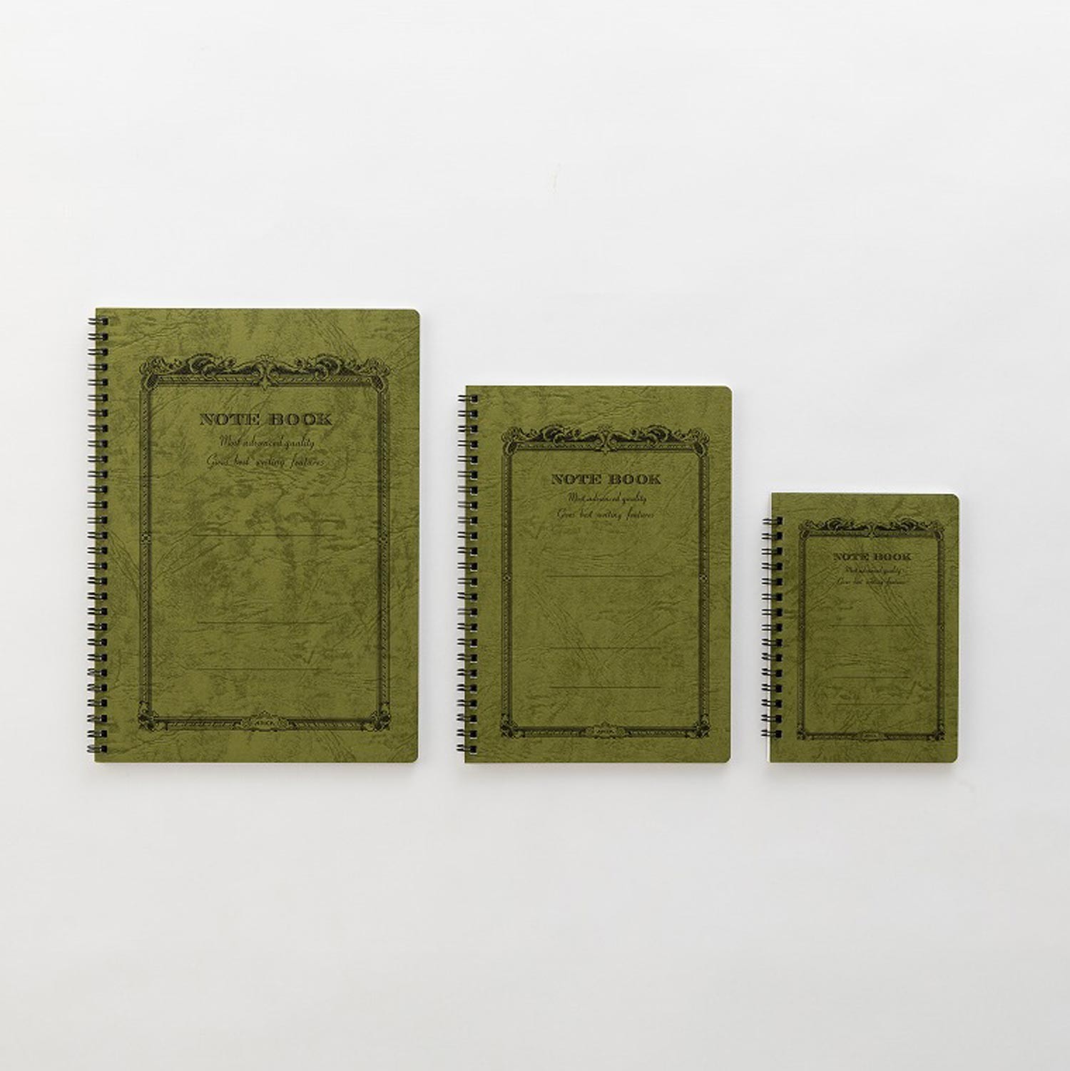 Apica CD Twin Ring Çizgili Defter - Olive