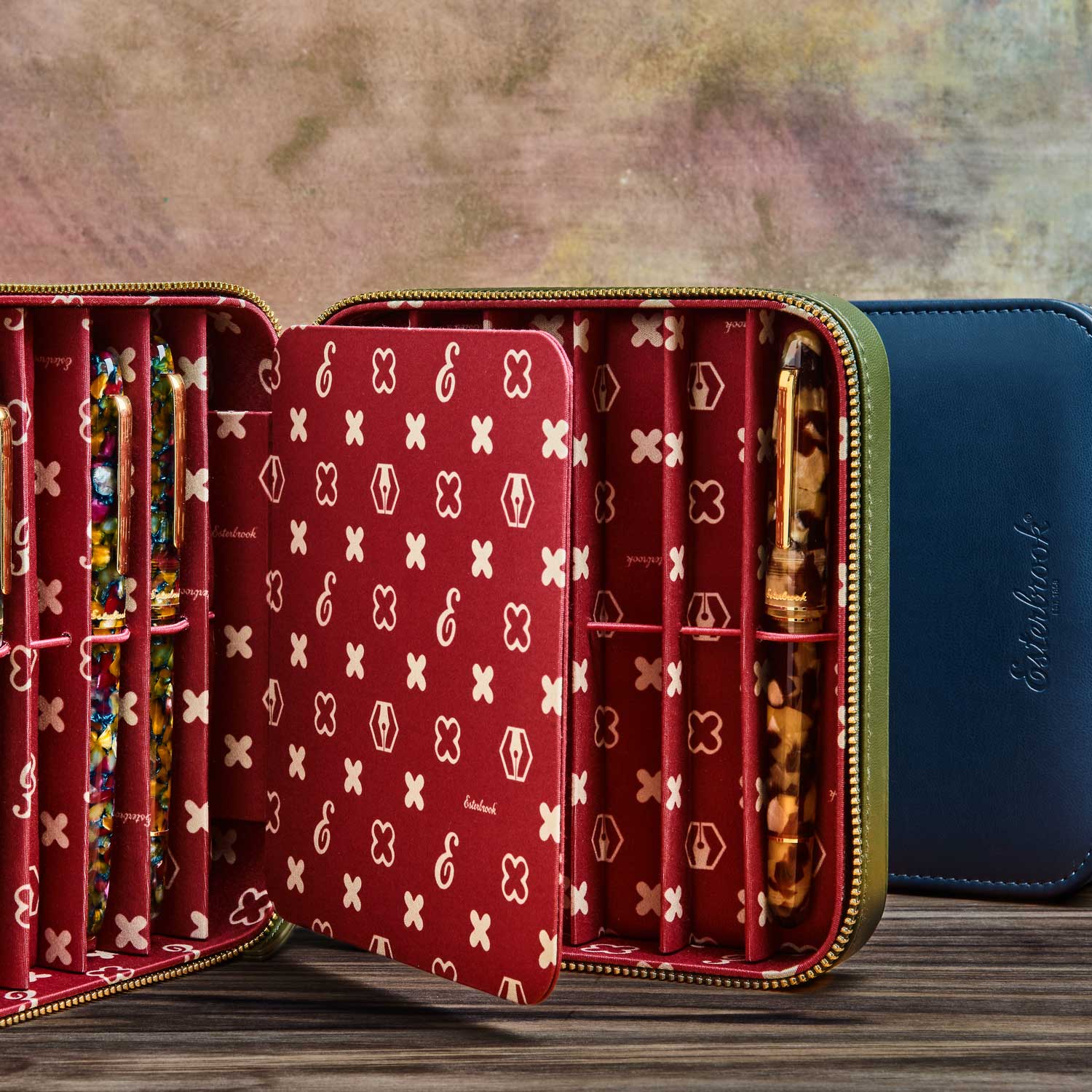 Esterbrook NOOKS Tekli Kalem Kılıfı - Moss Green