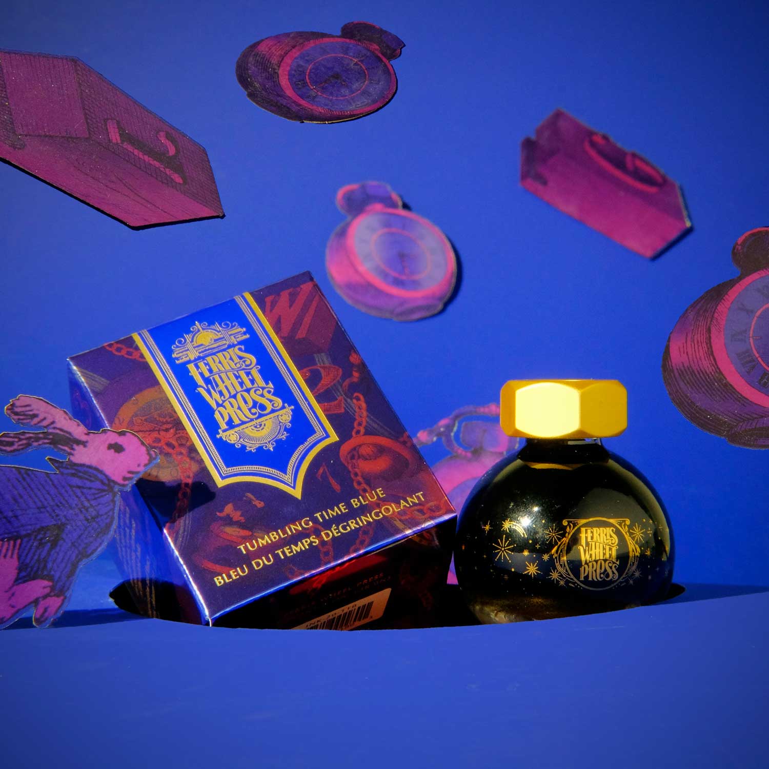 Ferris Wheel Press Tumbling Time Blue Şişe Mürekkep - 20 ml