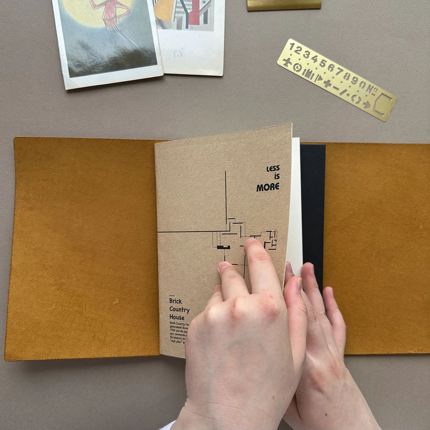 Euk Design A5 Large Size Traveler's Notebook Cover - Hardal