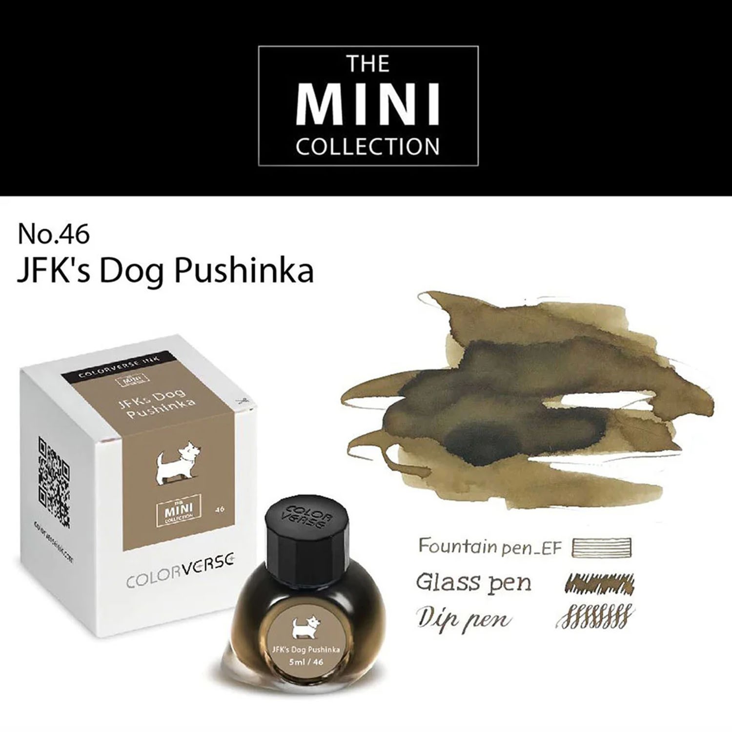 Colorverse The Mini Collection No. 46 JFK's Dog Pushinka Şişe Mürekkep - 5 ml