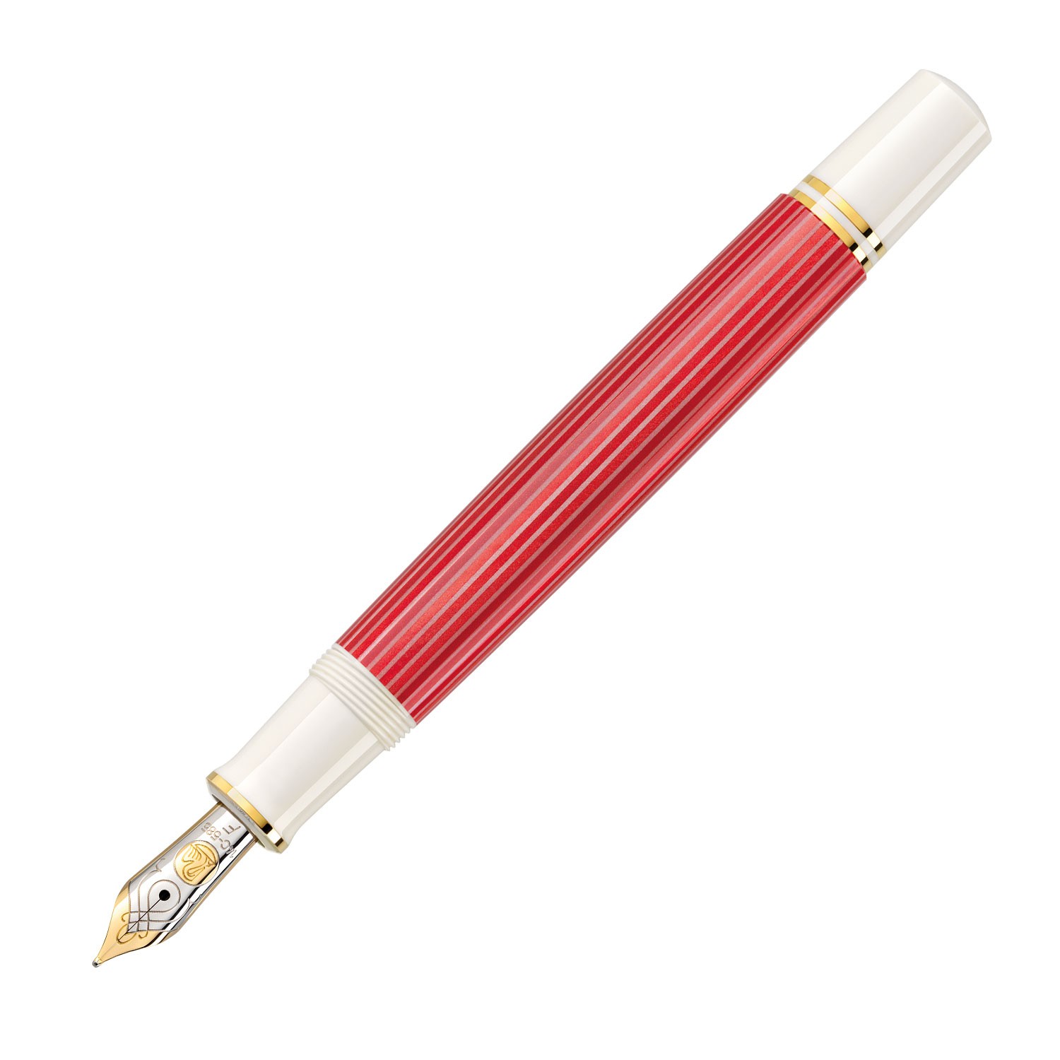 Pelikan Souverän M600 Kırmızı Beyaz Dolma Kalem